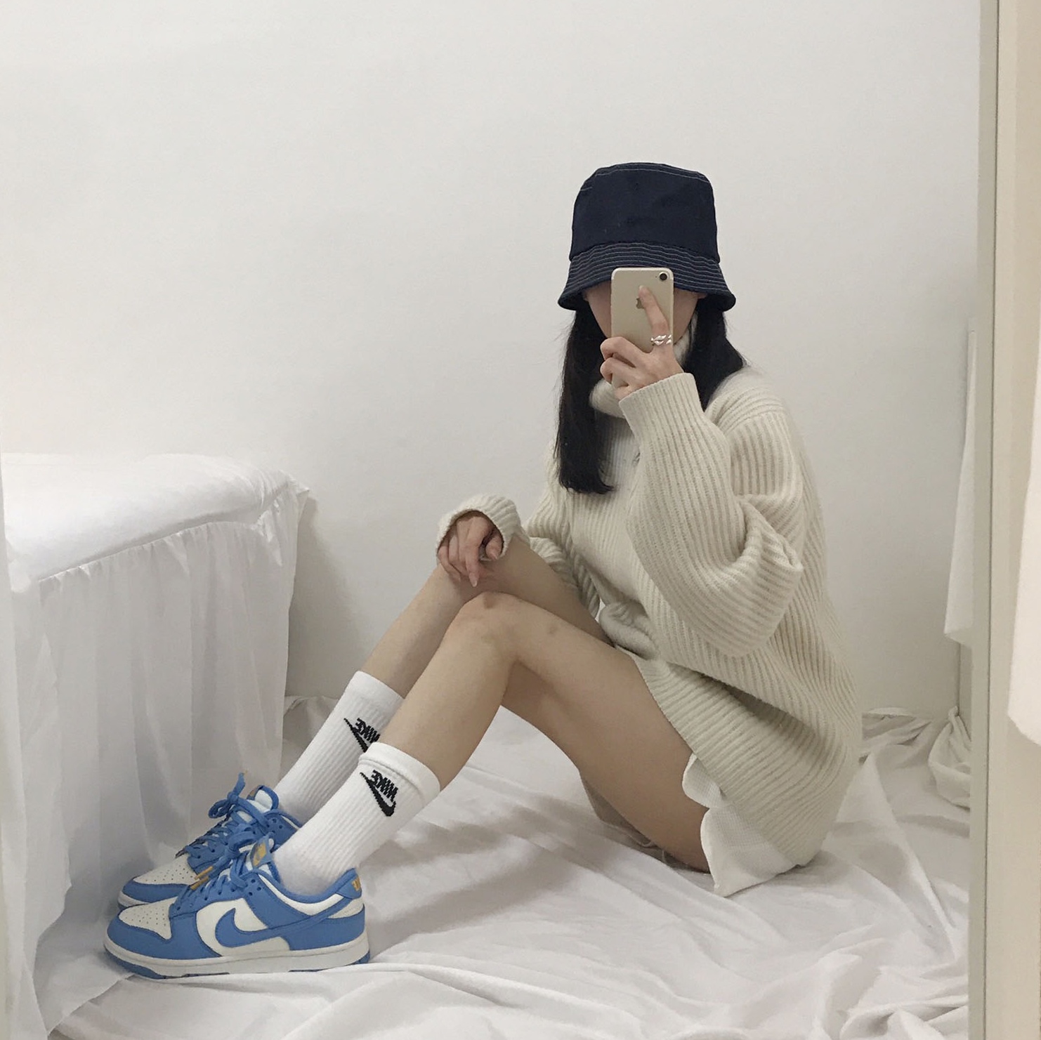 (W) Nike Dunk Low Coast 착용 스타일 - 2