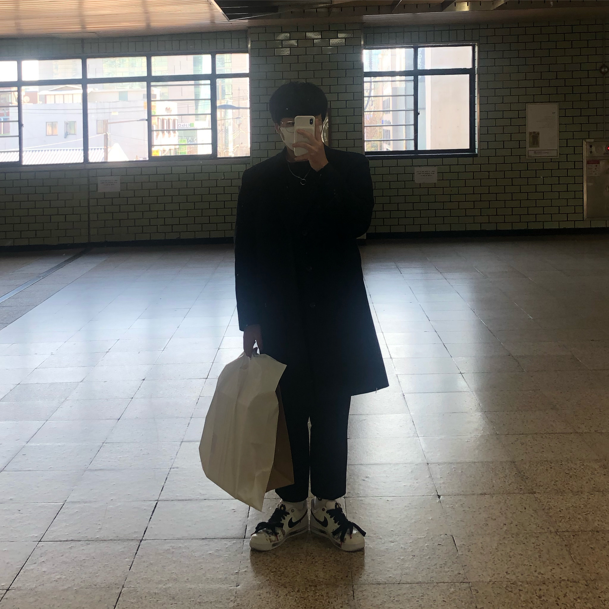 Nike x Peaceminusone Air Force 1 Low Para-Noise 2.0, Nike x Stussy Air Force 1 Low Triple Black 착용 스타일