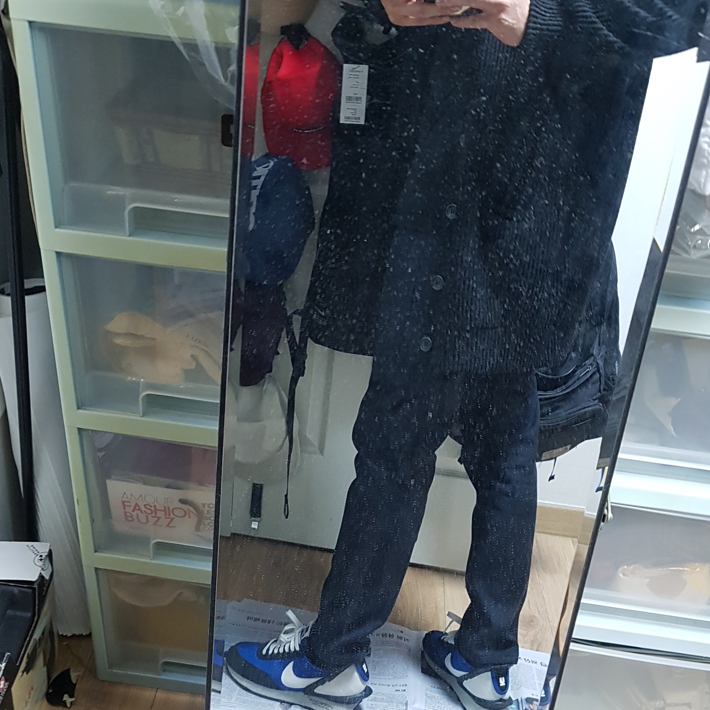 Nike x Undercover Daybreak Blue Jay 착용 스타일