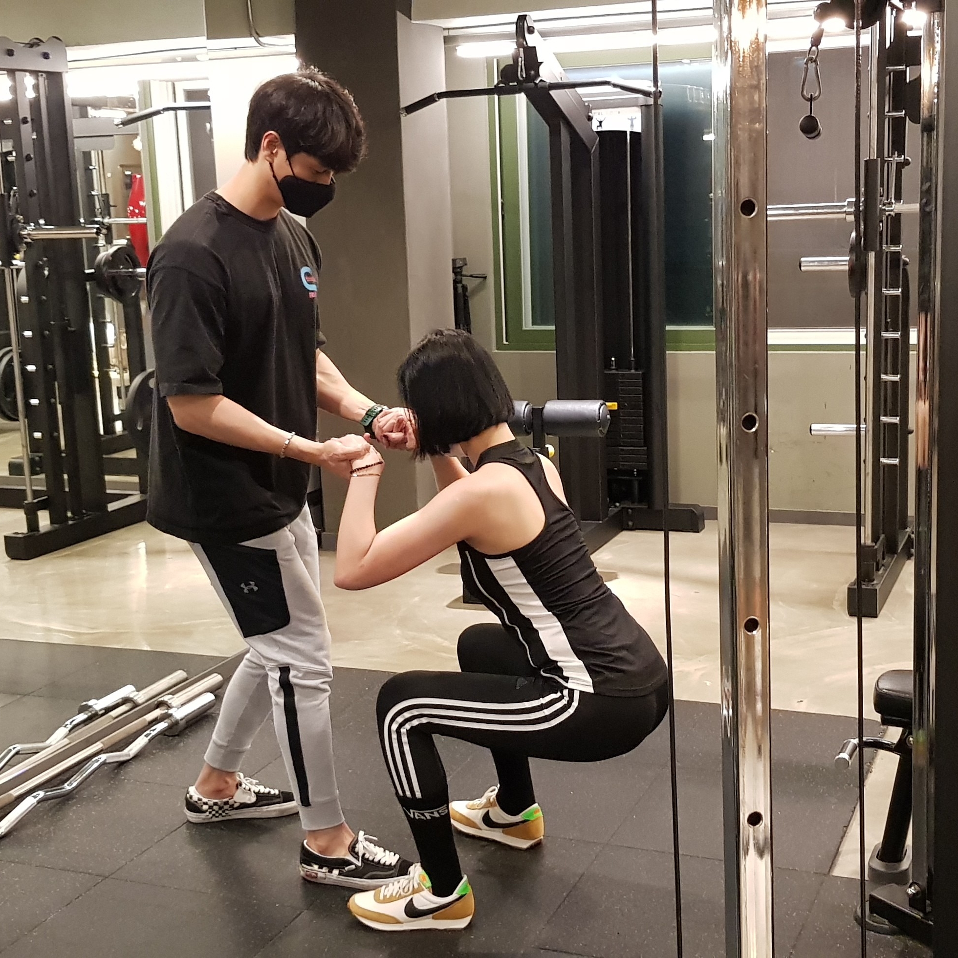 (W) Nike Daybreak Wheat 착용 스타일 - 2