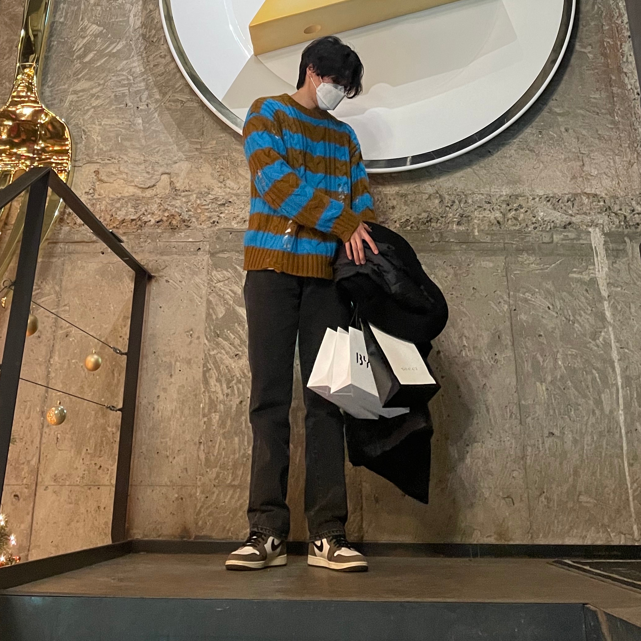 Jordan 1 x Travis Scott Retro High OG SP Mocha 착용 스타일