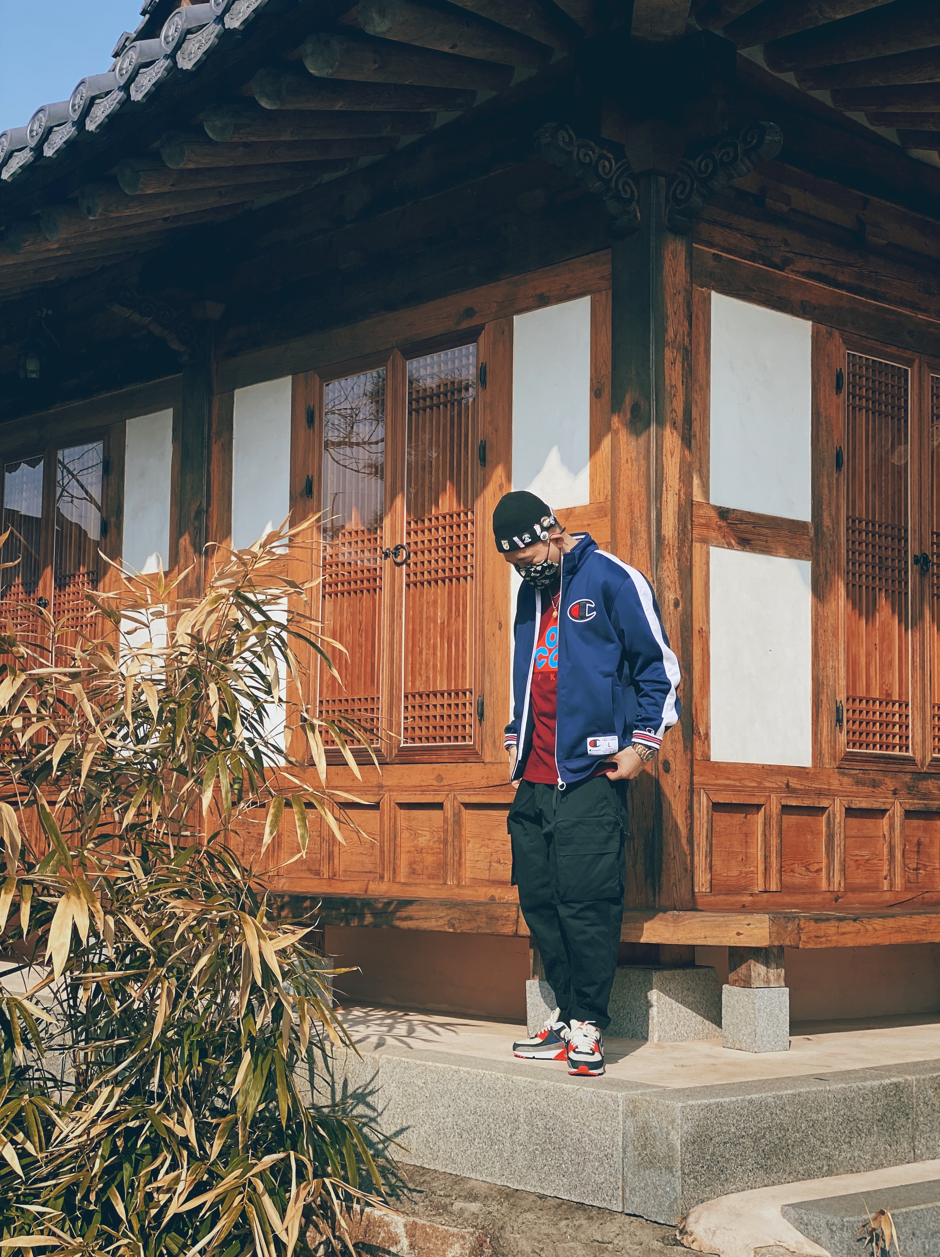 Nike x Denham Air Max 90 Infrared 착용 스타일