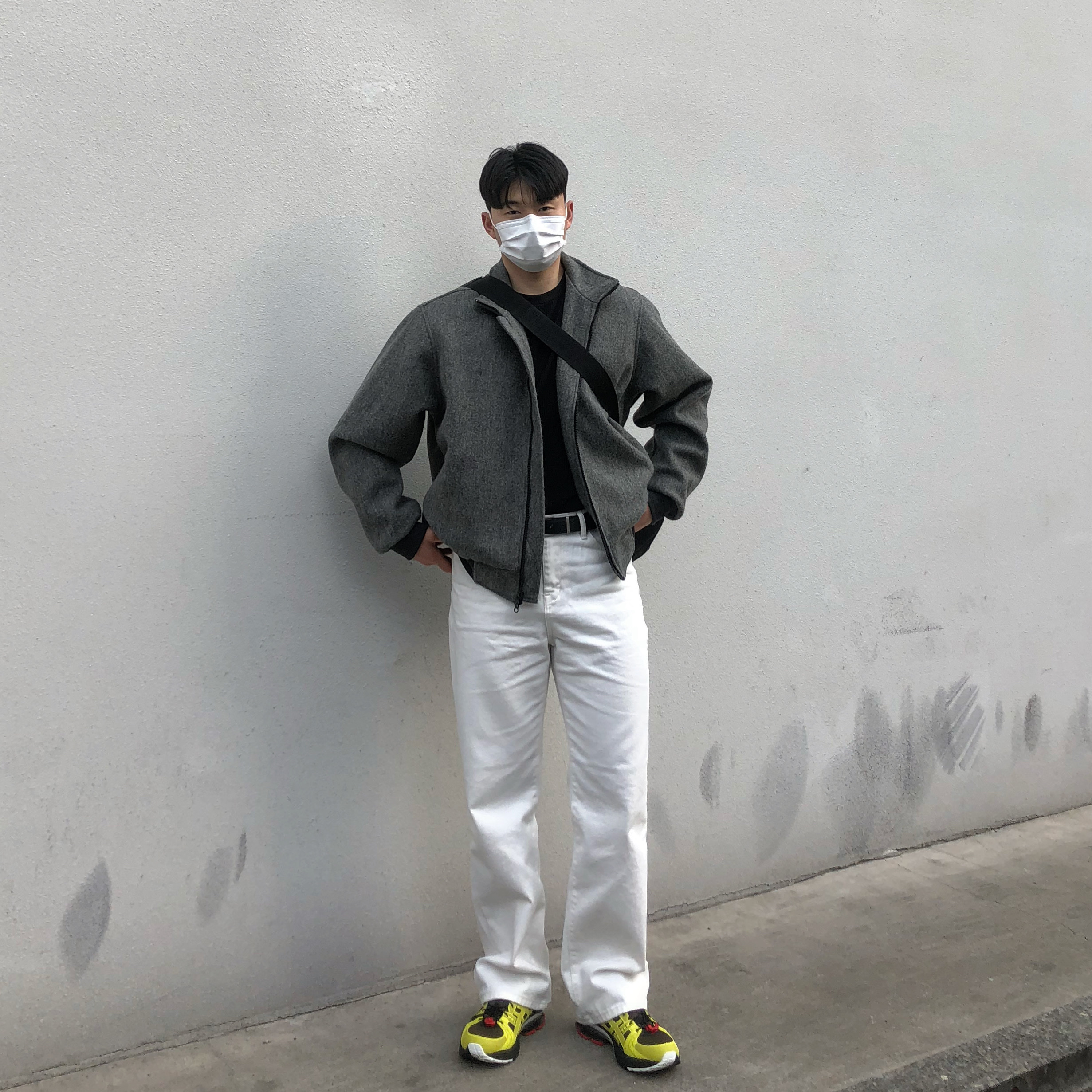 Asics x Affix Works Gel-Kinsei OG Kelp 착용 스타일