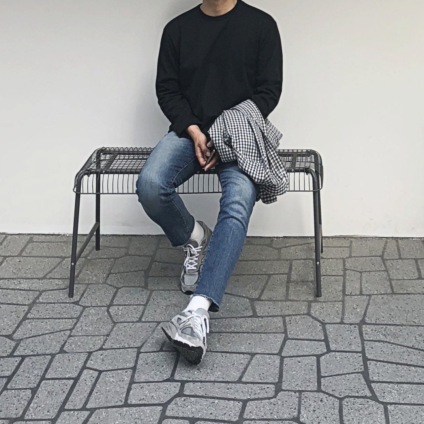 New Balance 990v4 Made in USA Grey - D Standard 착용 스타일