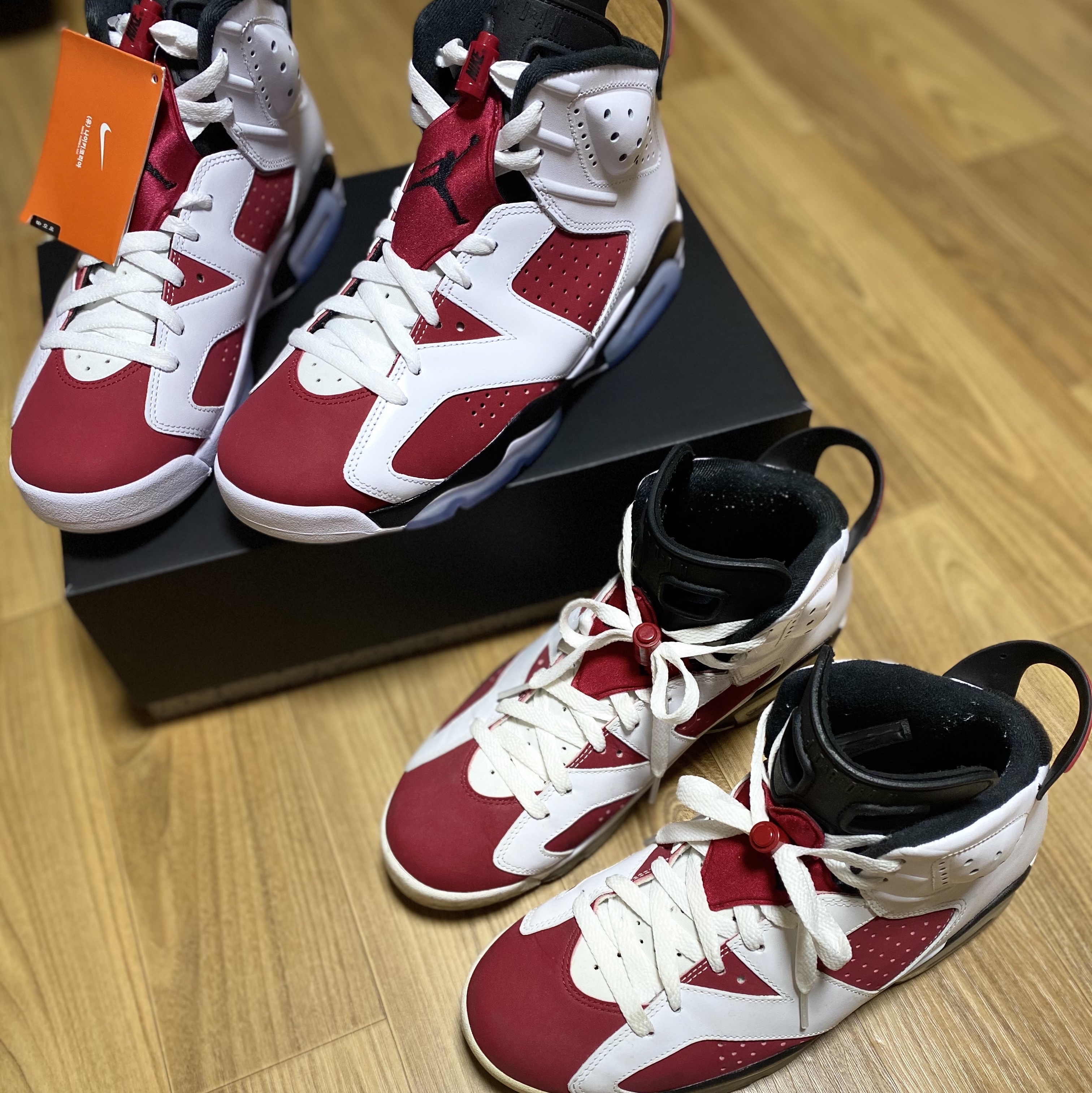Jordan 6 Retro Carmine 2021, Jordan 6 Retro Carmine 2014 착용 스타일