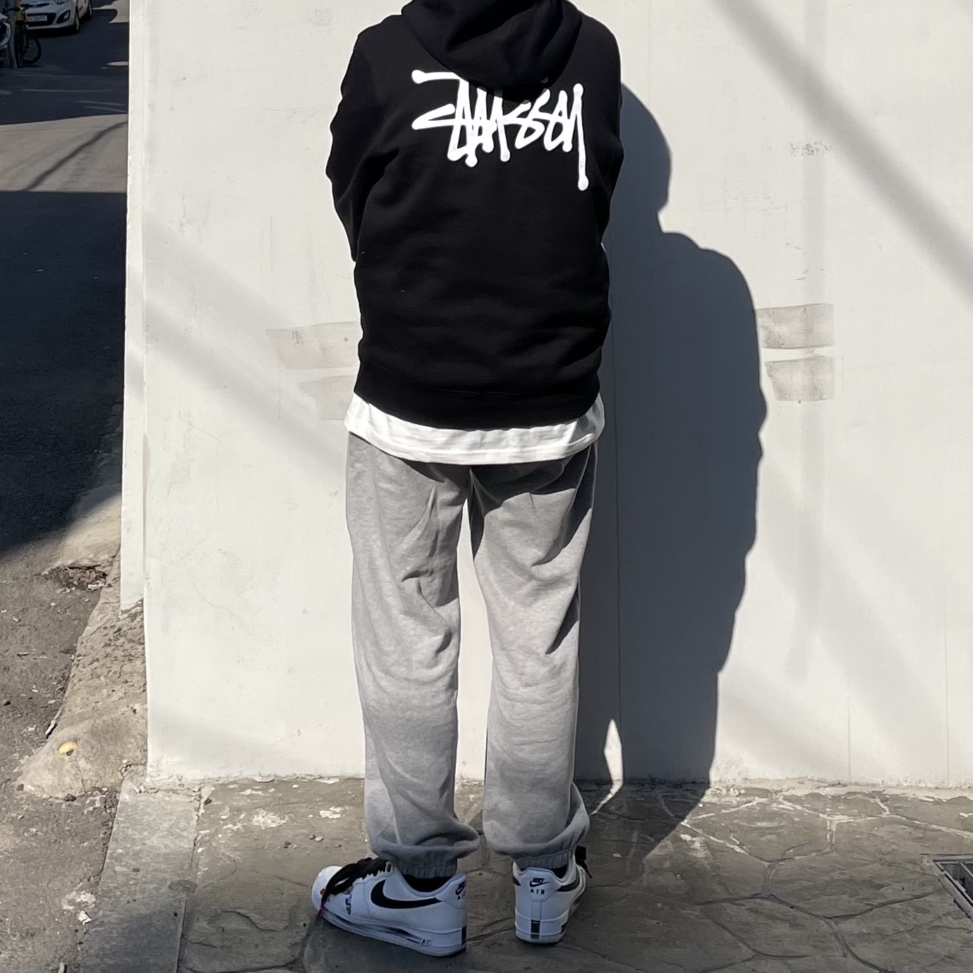 Nike x Peaceminusone Air Force 1 Low Para-Noise 2.0 착용 스타일