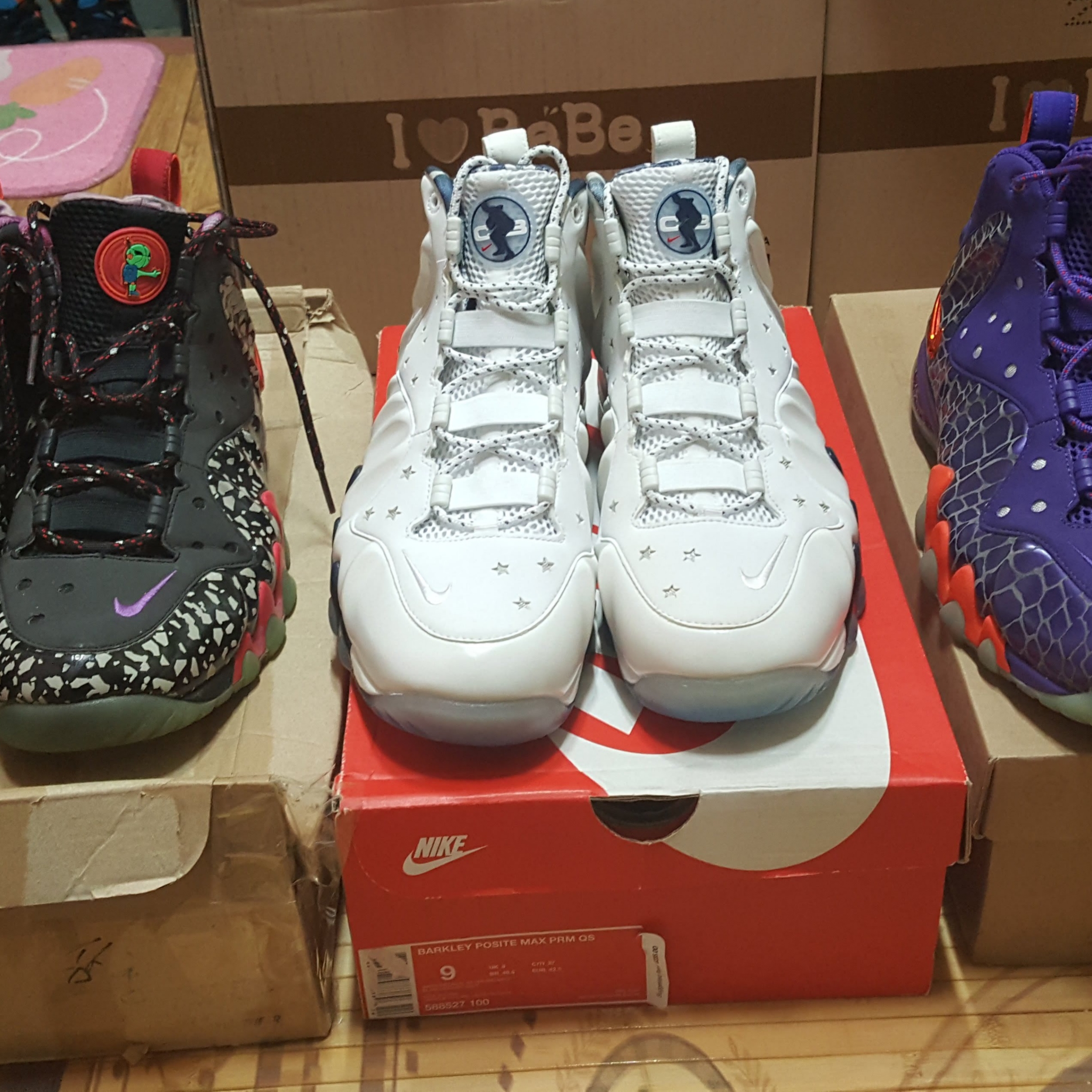 Nike Barkley Posite Max All-Star Rayguns 착용 스타일