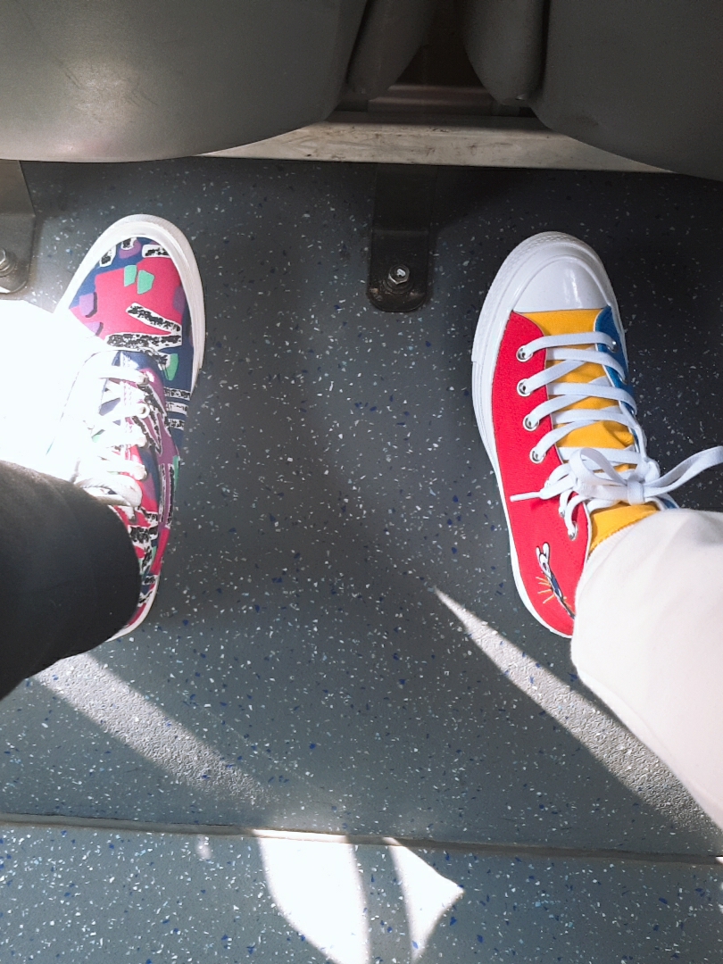 Converse x Golf Wang Chuck 70 Hi Tri-Panel, Converse x Fear of God Essentials Skid Grip Hi 착용 스타일