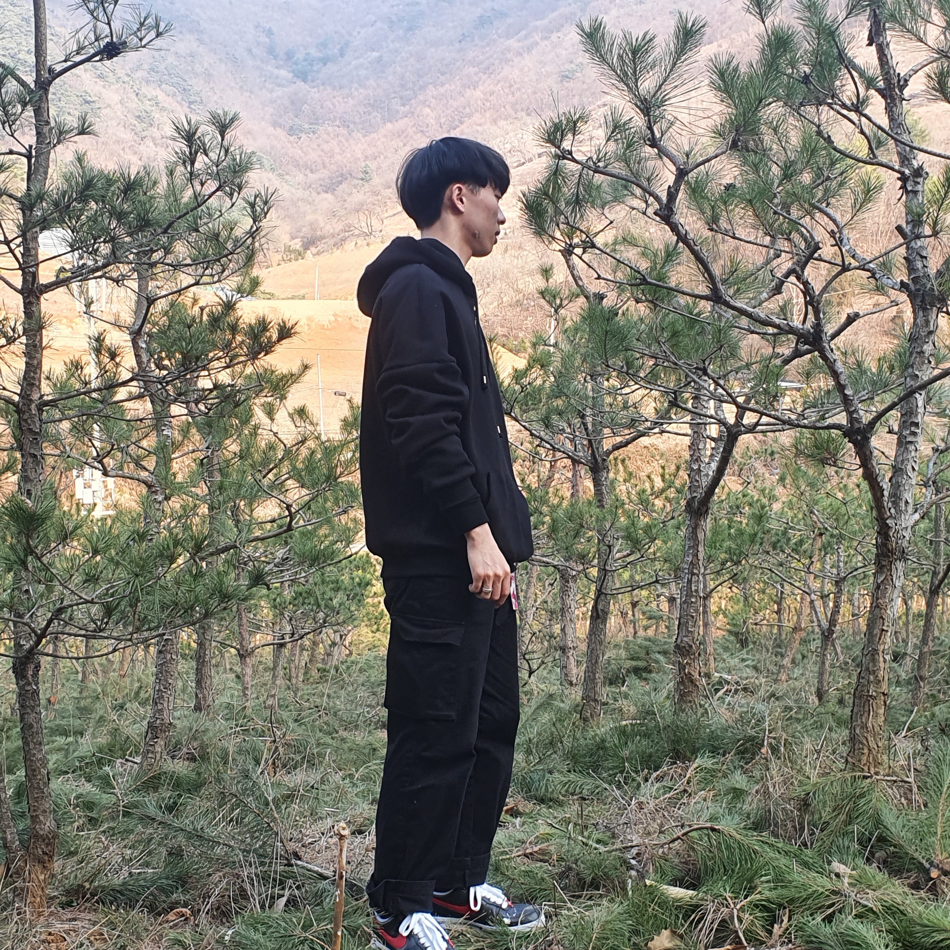 Nike x Peaceminusone Air Force 1 Low Para-Noise - Korea Exclusive 착용 스타일