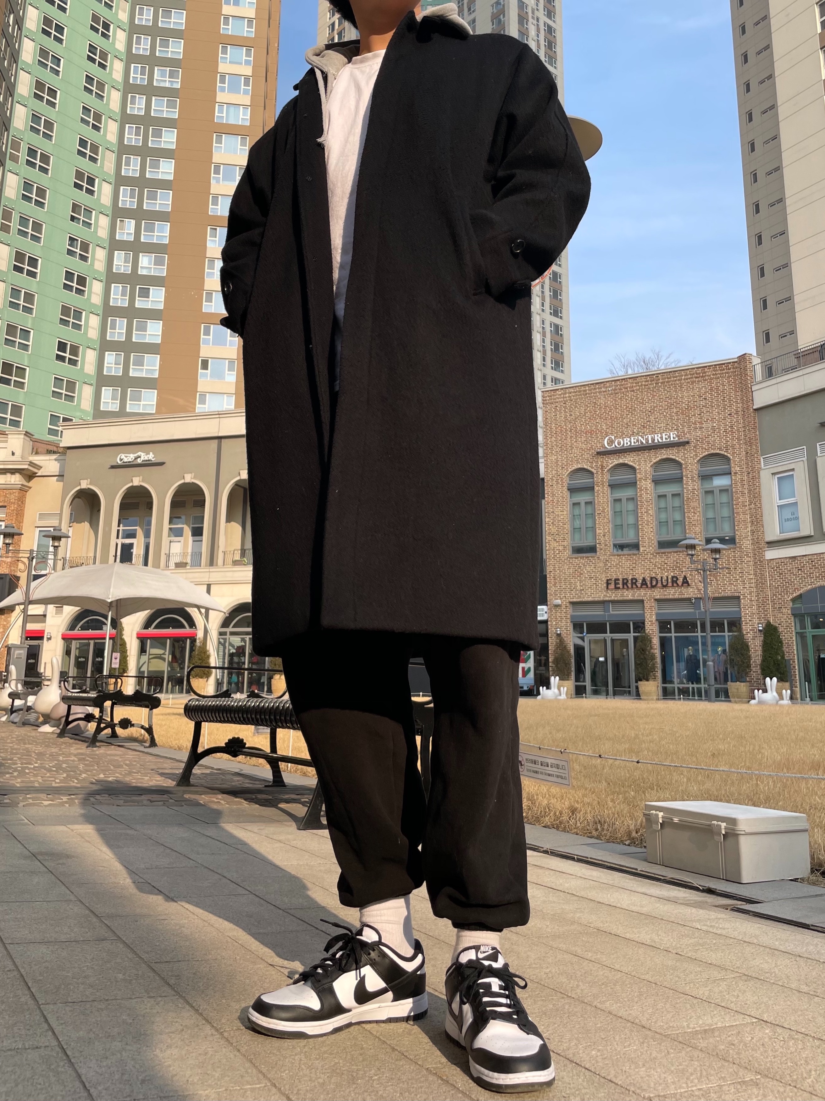 Nike Dunk Low Retro Black 착용 스타일