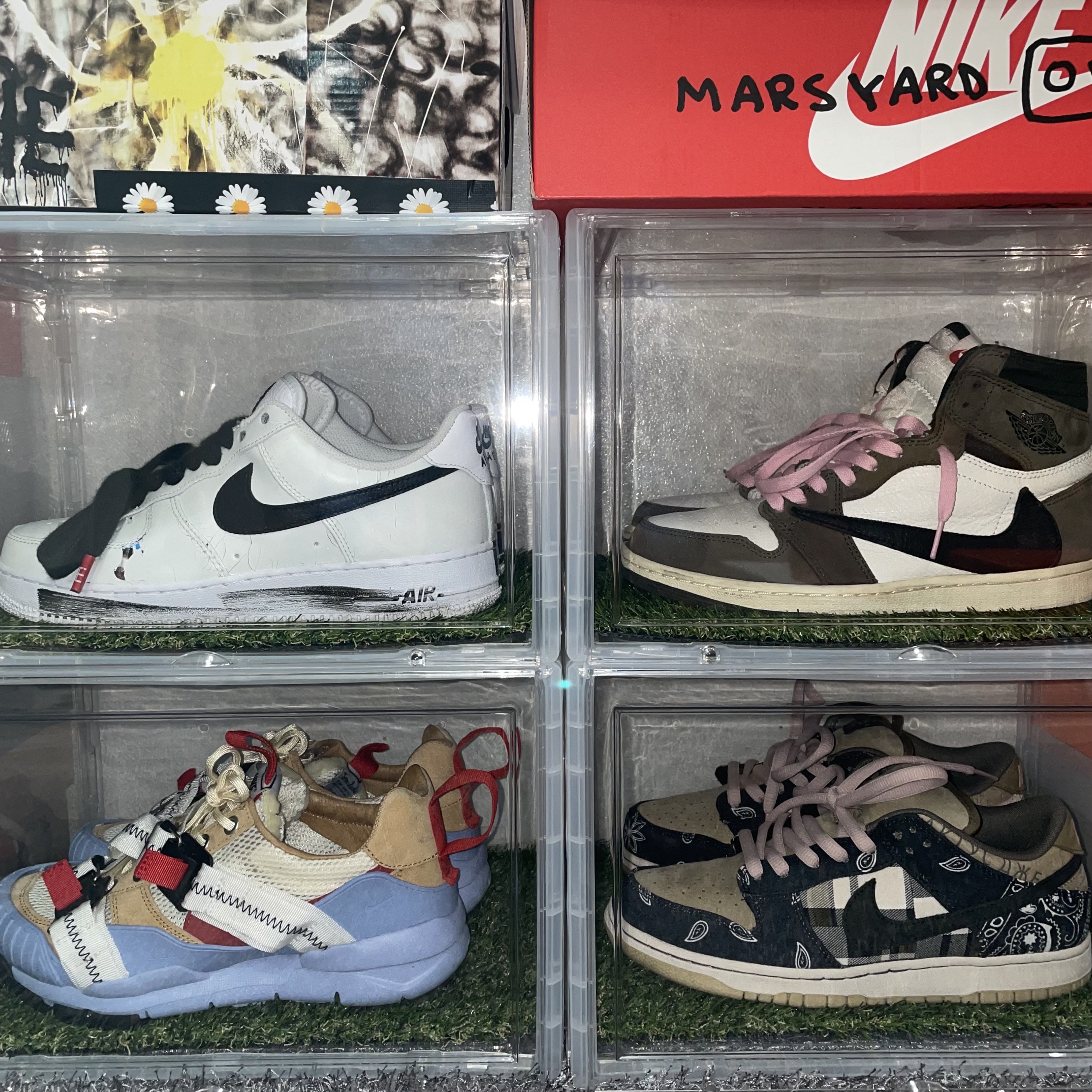 Nike x Peaceminusone Air Force 1 Low Para-Noise 2.0, Nike x Tom Sachs Mars Yard Overshoe 3.0 착용 스타일
