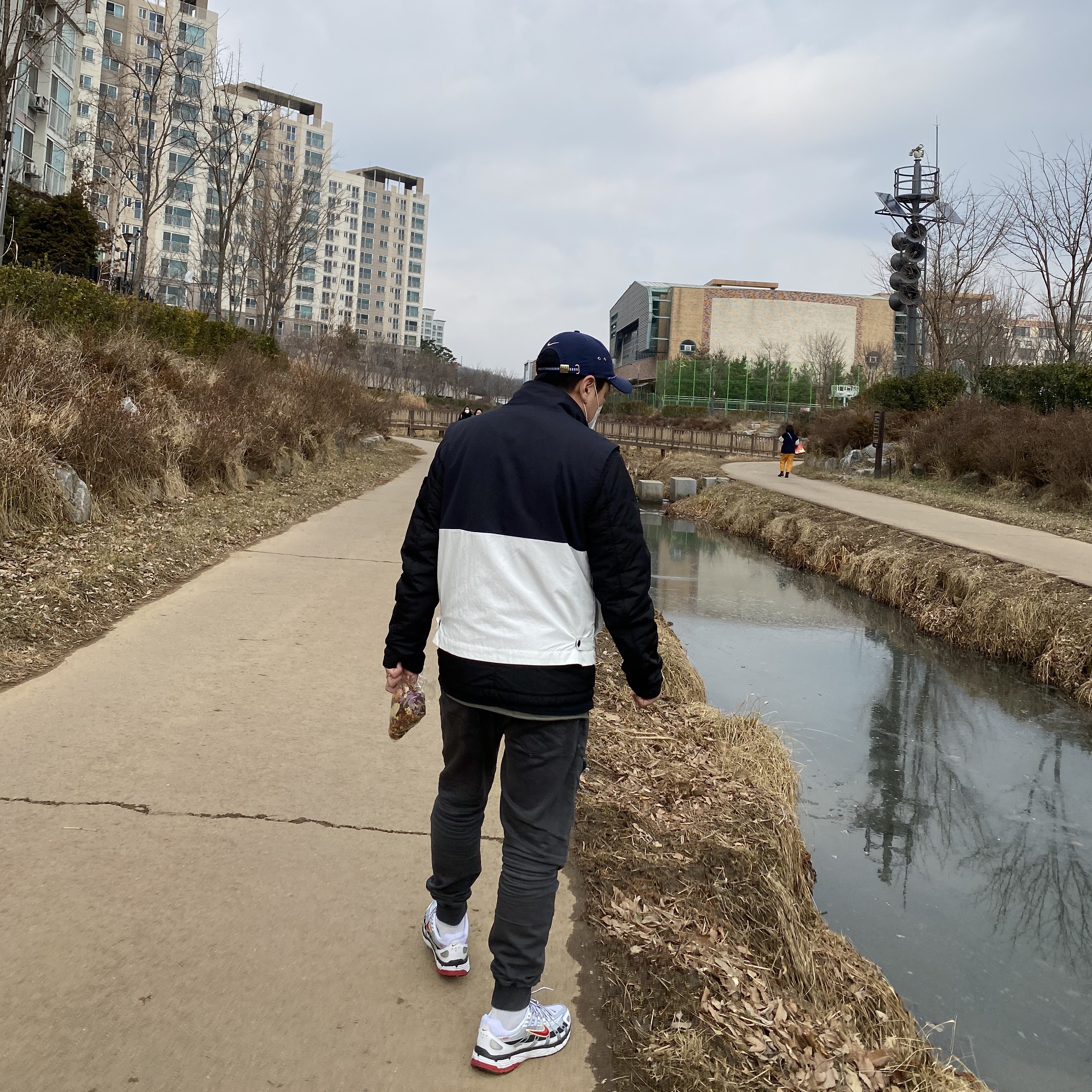(W) Nike P-6000 Metallic Silver Red 착용 스타일