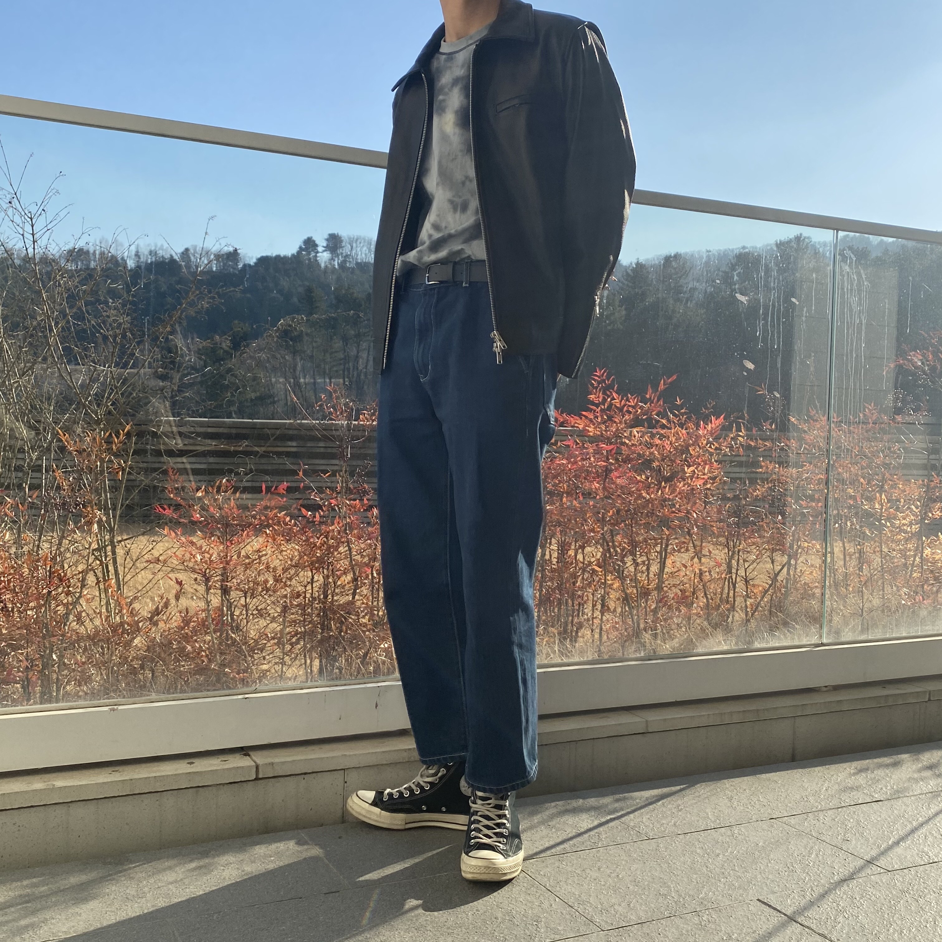 Converse Chuck 70 Hi Black 착용 스타일
