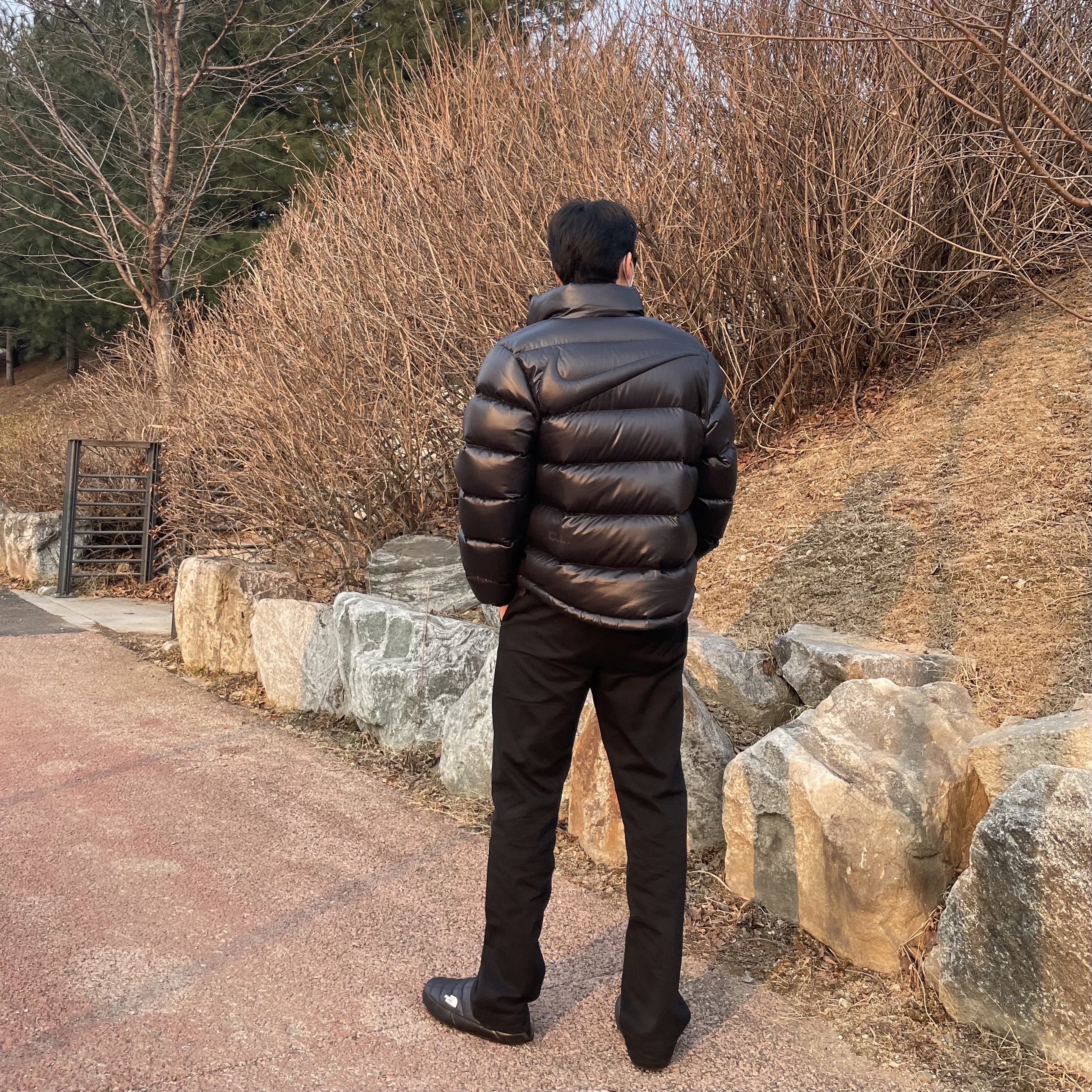 Nike x Drake Nocta Puffer Jacket Black - Asia 착용 스타일 - 2