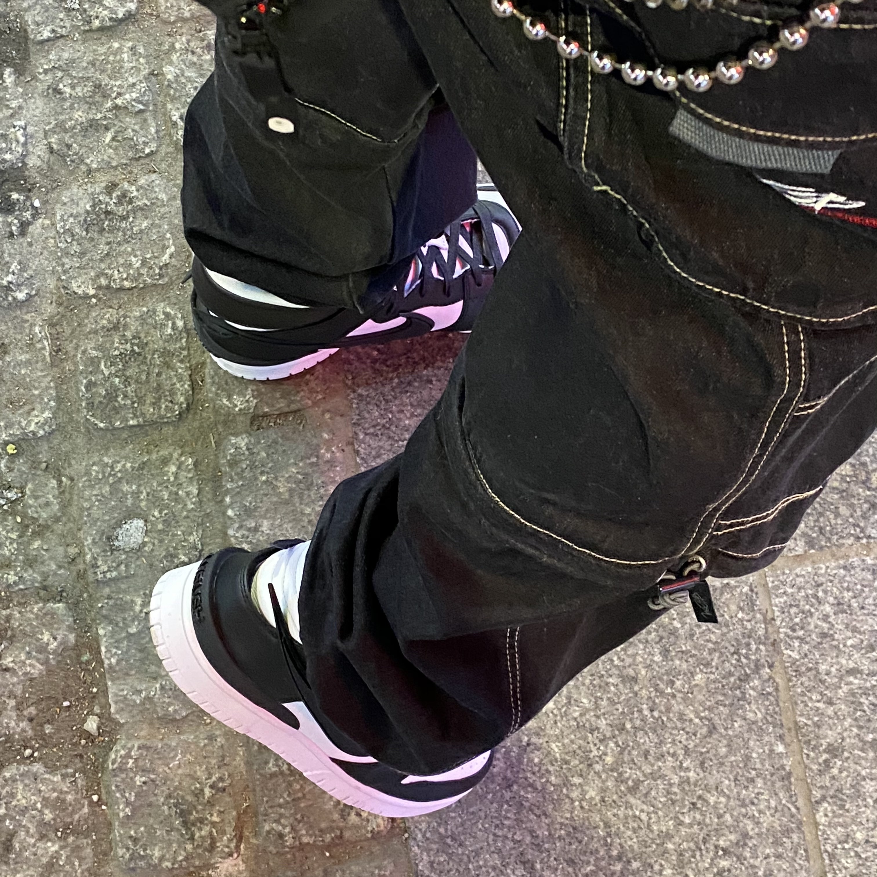 Nike x Ambush Dunk High Black 착용 스타일 - 1