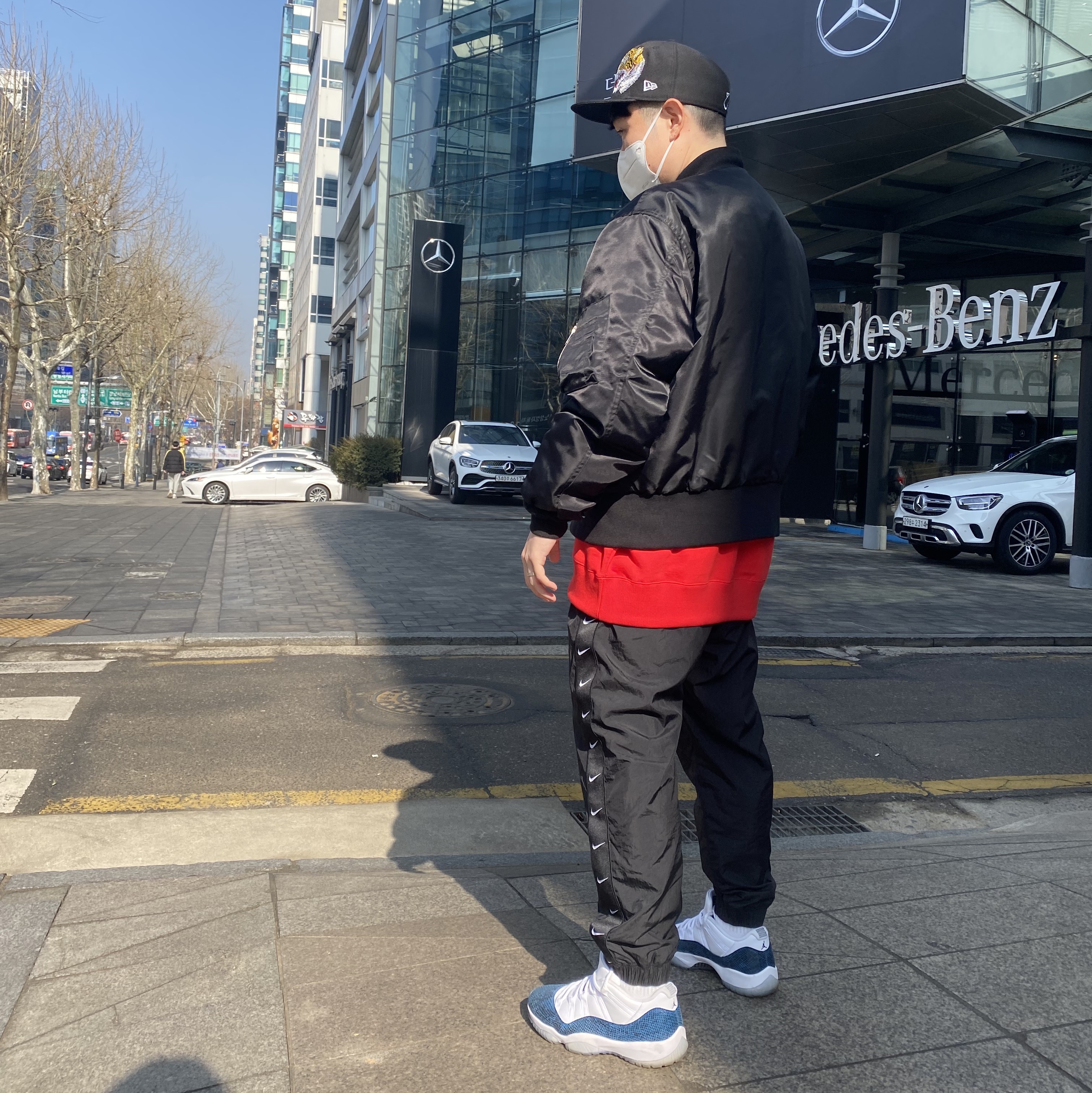 Jordan 11 Retro Low Navy Snakeskin 2019 착용 스타일