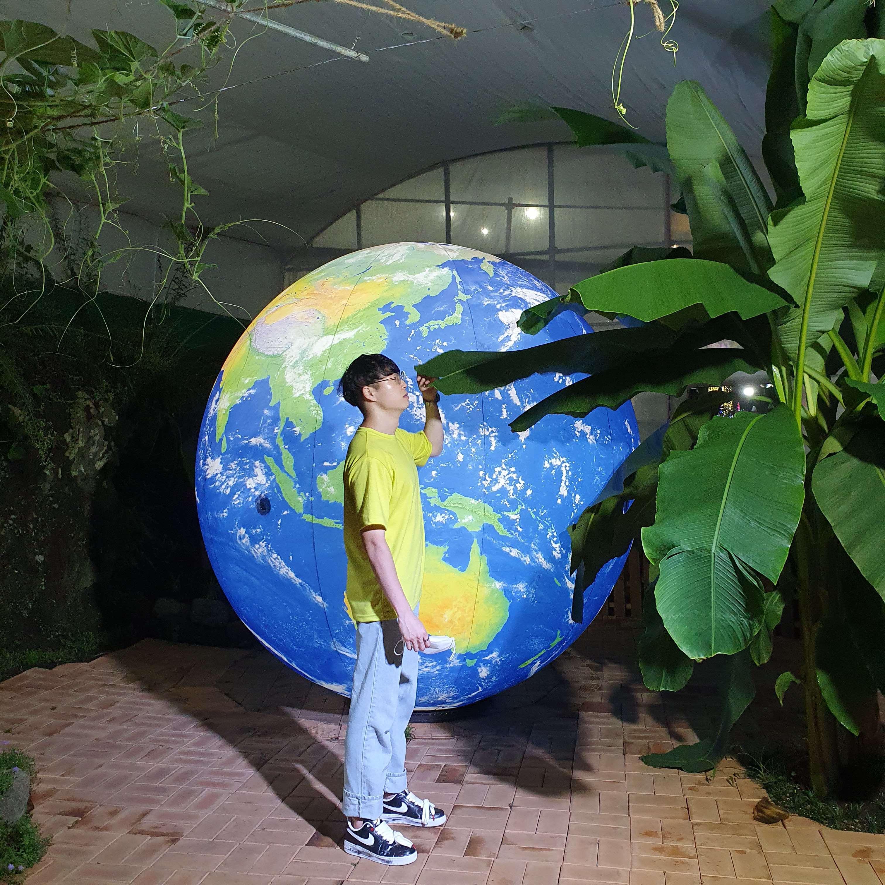 Nike x Peaceminusone Air Force 1 Low Para-Noise 착용 스타일