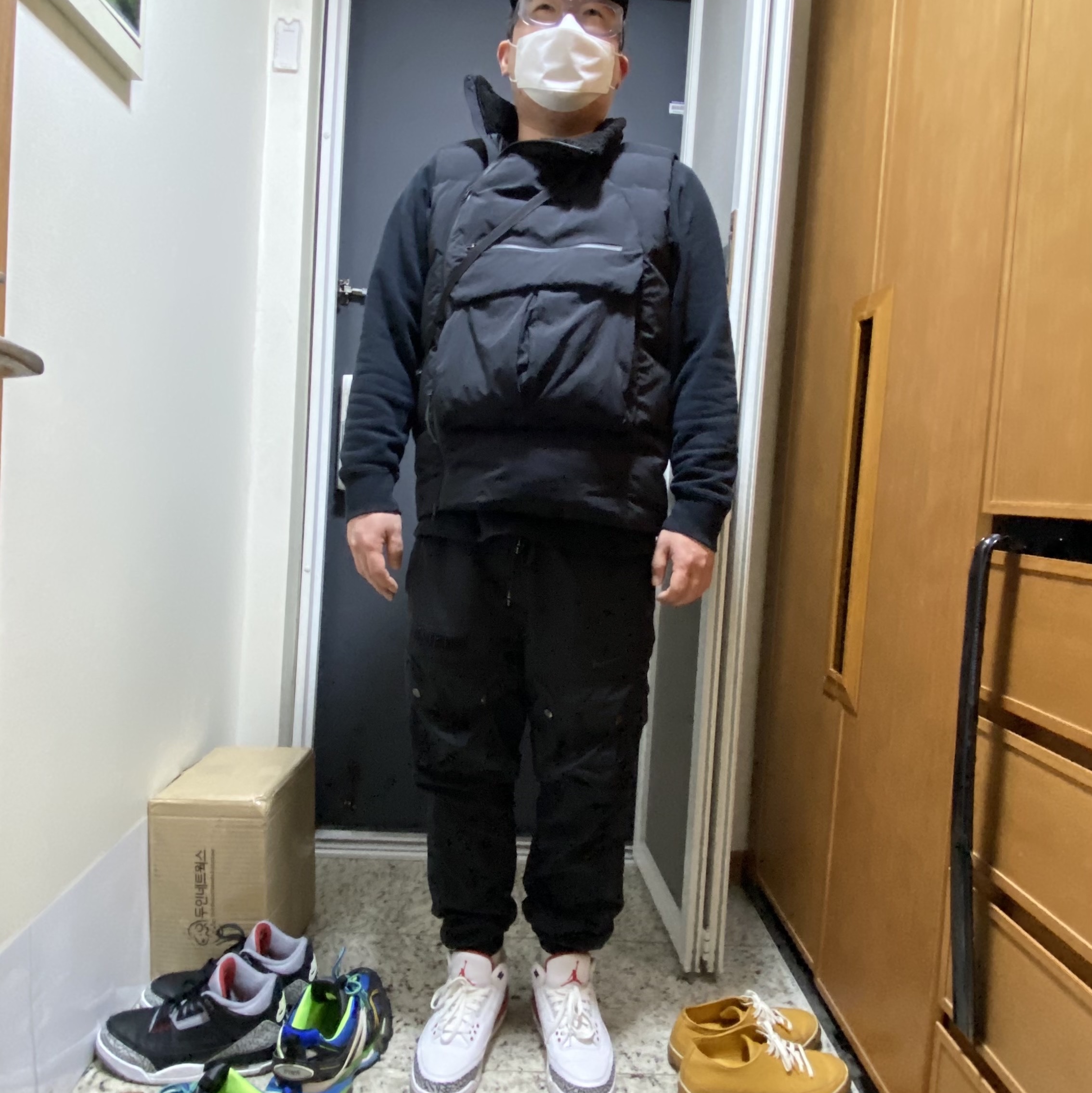 Jordan 3 Retro Hall of Fame, Jordan 3 Retro OG Black Cement 2018 착용 스타일