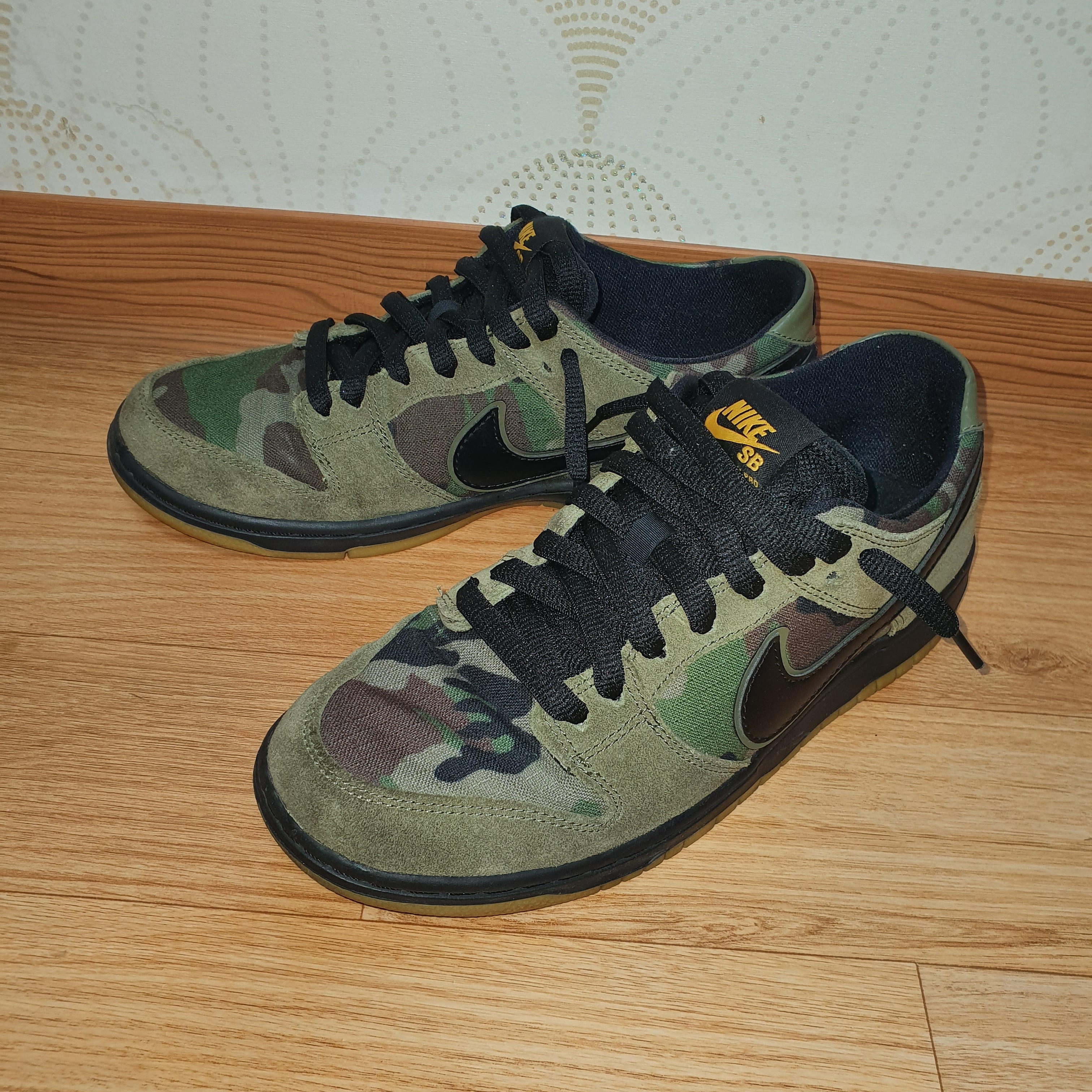 Nike SB Zoom Dunk Low Pro Skate Camo 착용 스타일 - 5