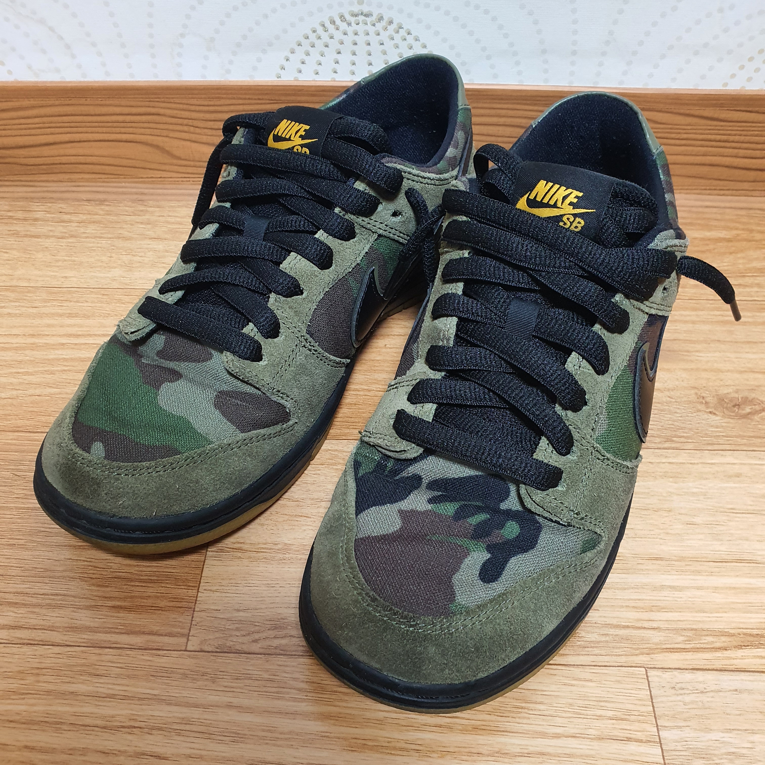 Nike SB Zoom Dunk Low Pro Skate Camo 착용 스타일 - 1