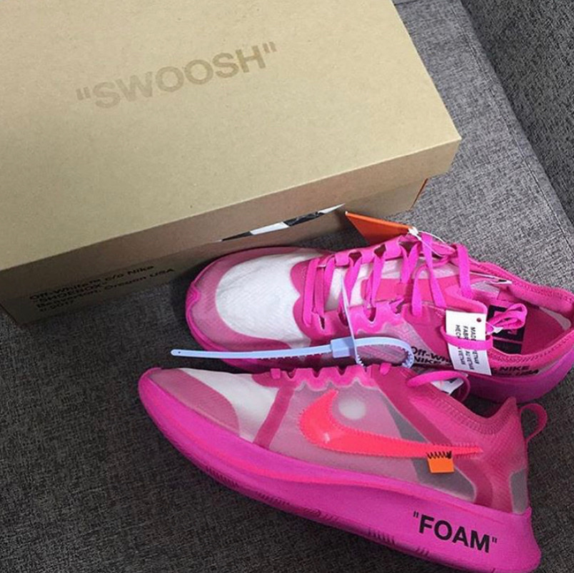 Nike x Off-White Zoom Fly SP Tulip Pink 착용 스타일