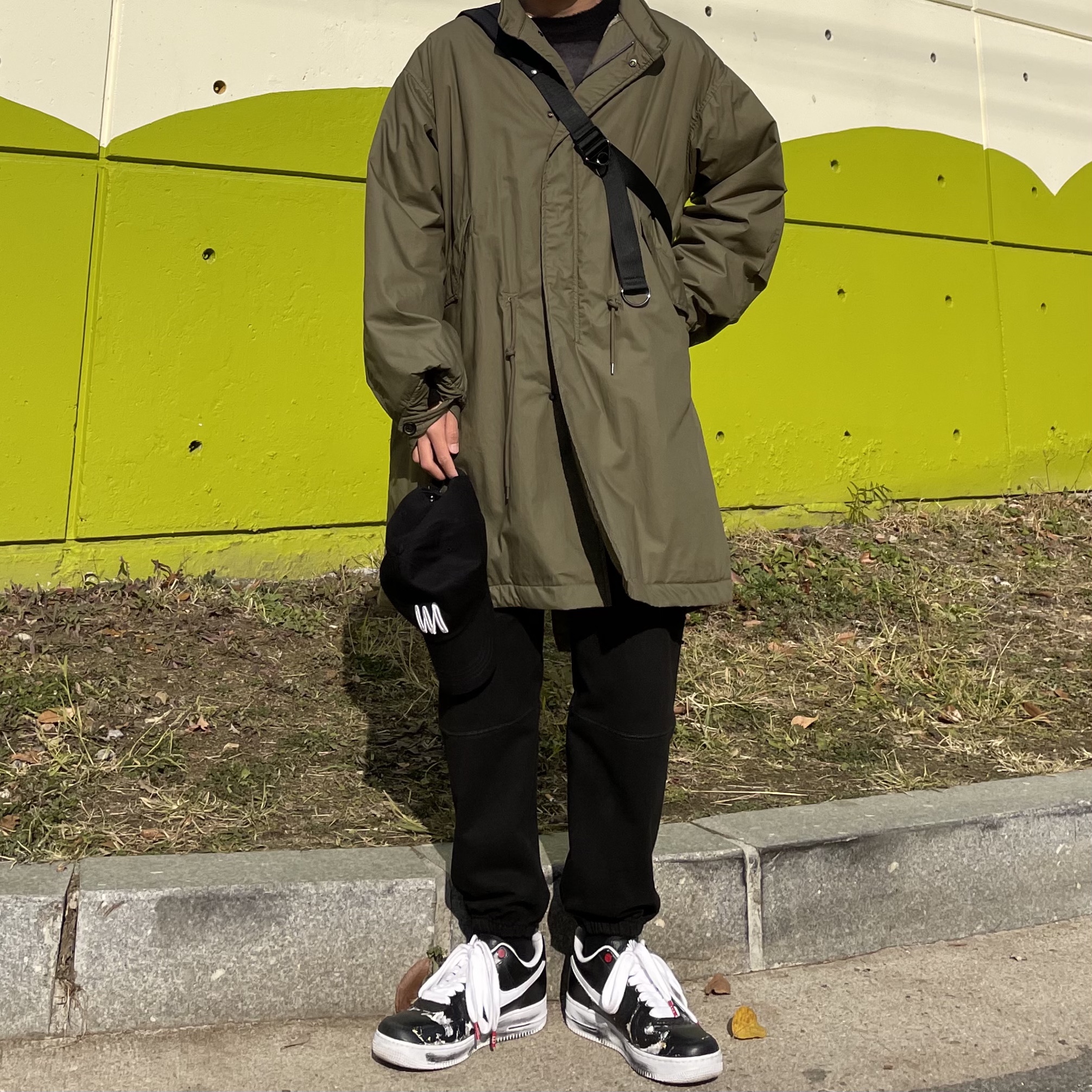 Nike x Peaceminusone Air Force 1 Low Para-Noise 착용 스타일