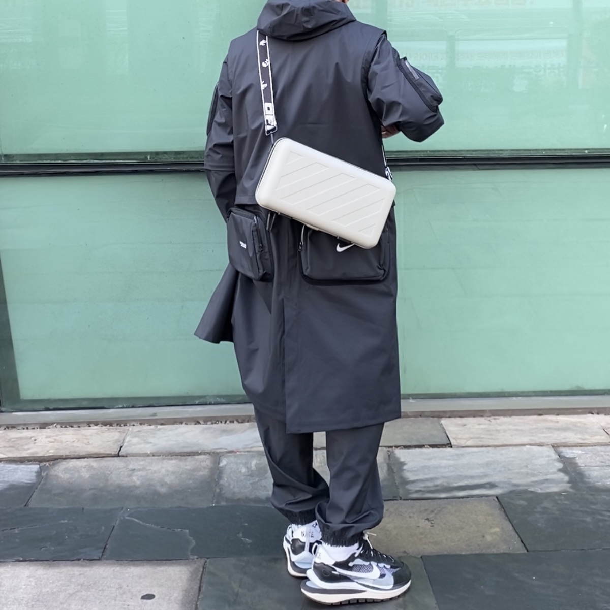 Nike x Undercover NRG Parka Black - Asia, Nike x Undercover 2-In-1 Pants Black - Asia 착용 스타일 - 2