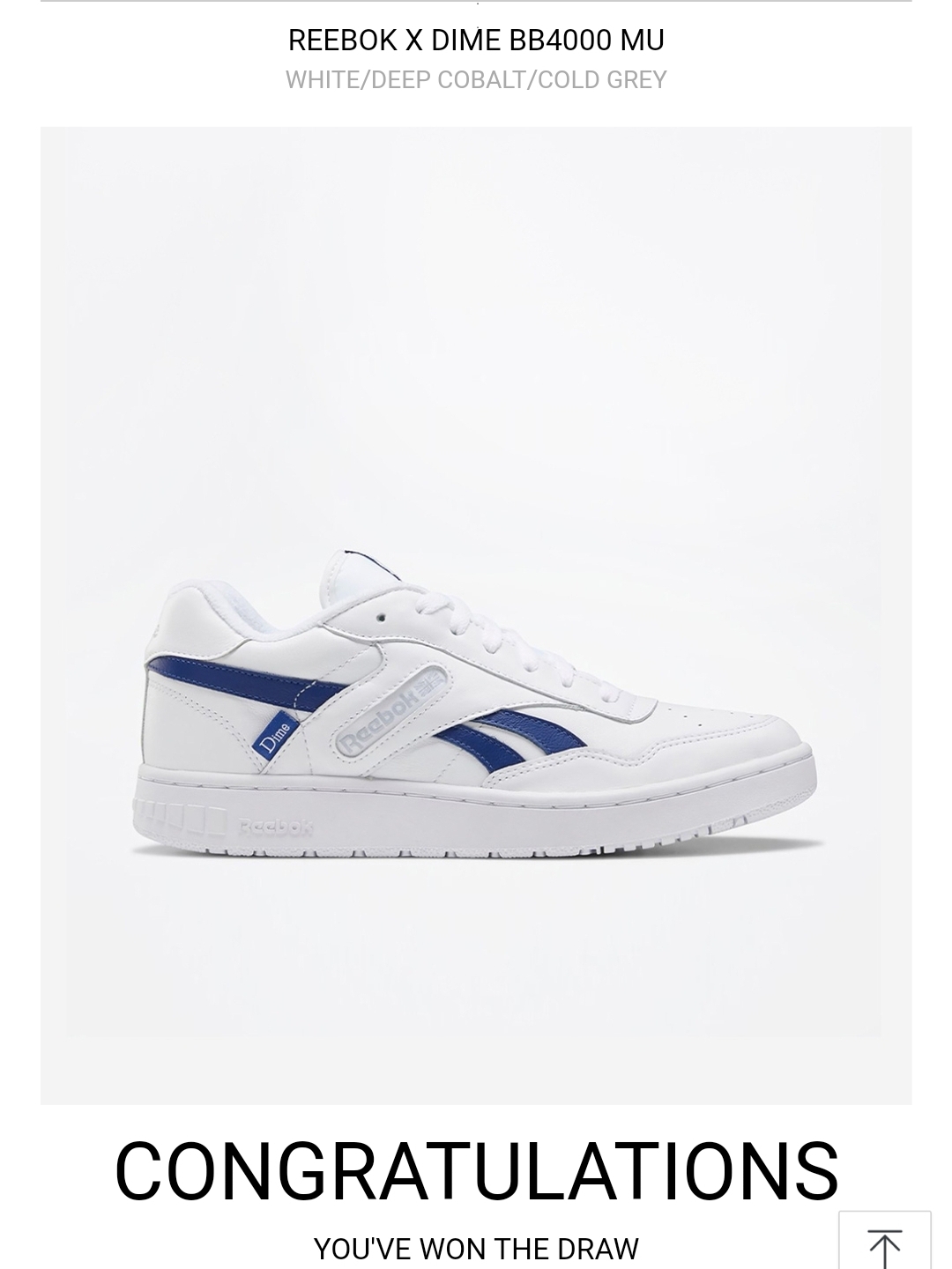 Reebok x Dime BB 4000 MU White Navy 착용 스타일