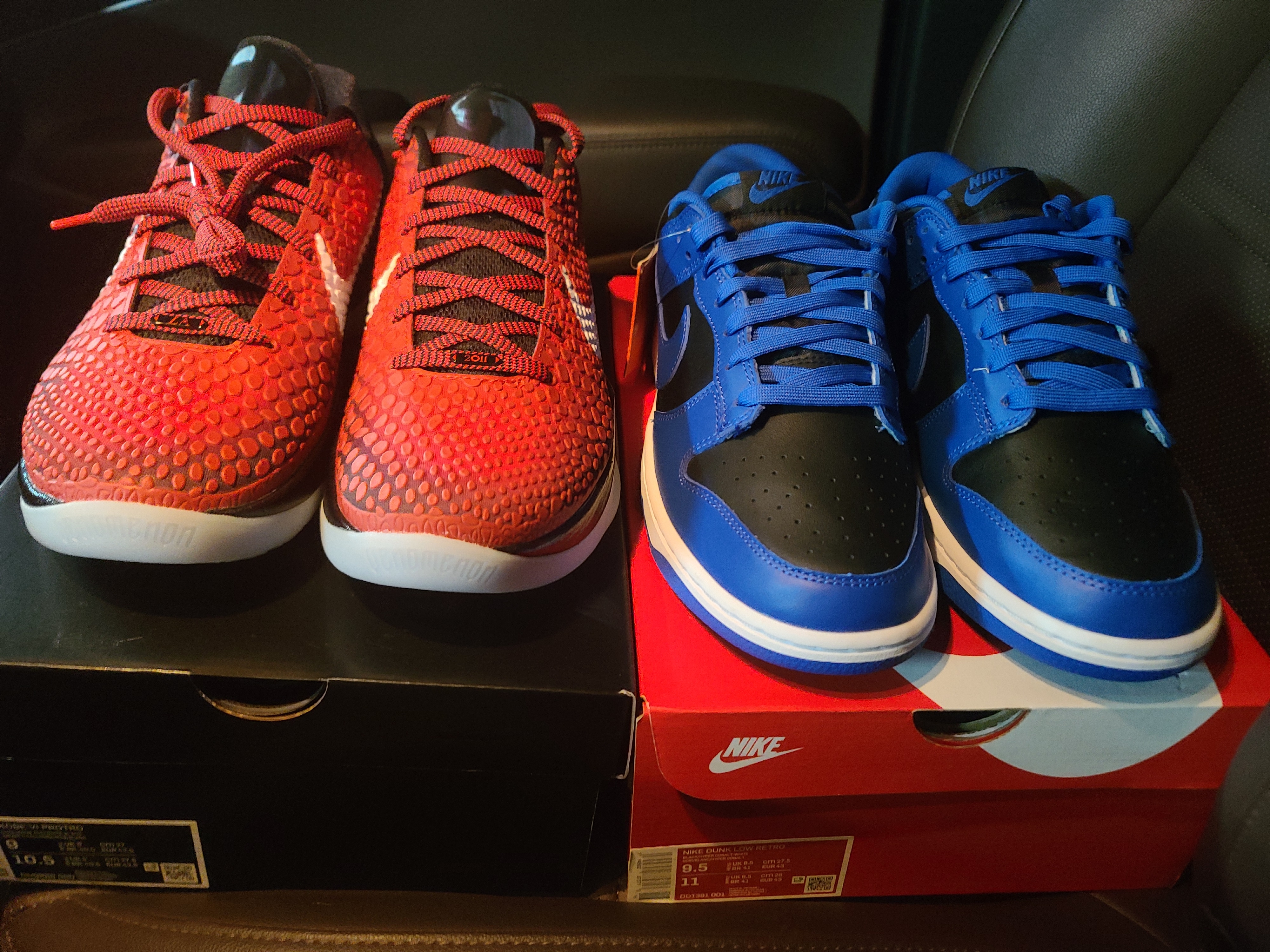 Nike Kobe 6 Protro All-Star, Nike Dunk Low Retro Hyper Cobalt 착용 스타일 - 1