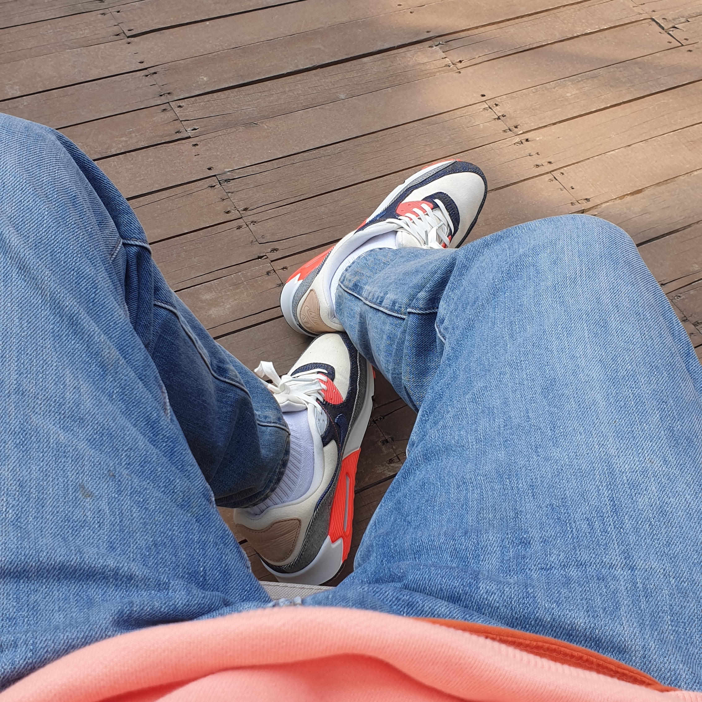 Nike x Denham Air Max 90 Infrared 착용 스타일