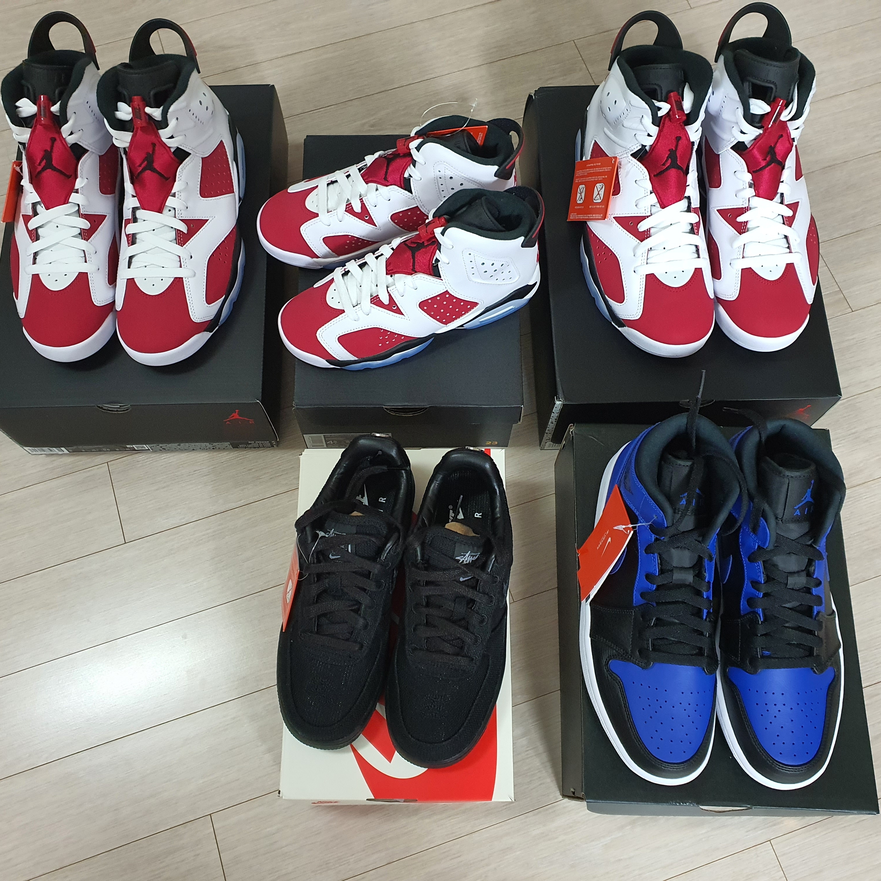Jordan 6 Retro Carmine 2021, (GS) Jordan 6 Retro Carmine 2021 착용 스타일 - 1