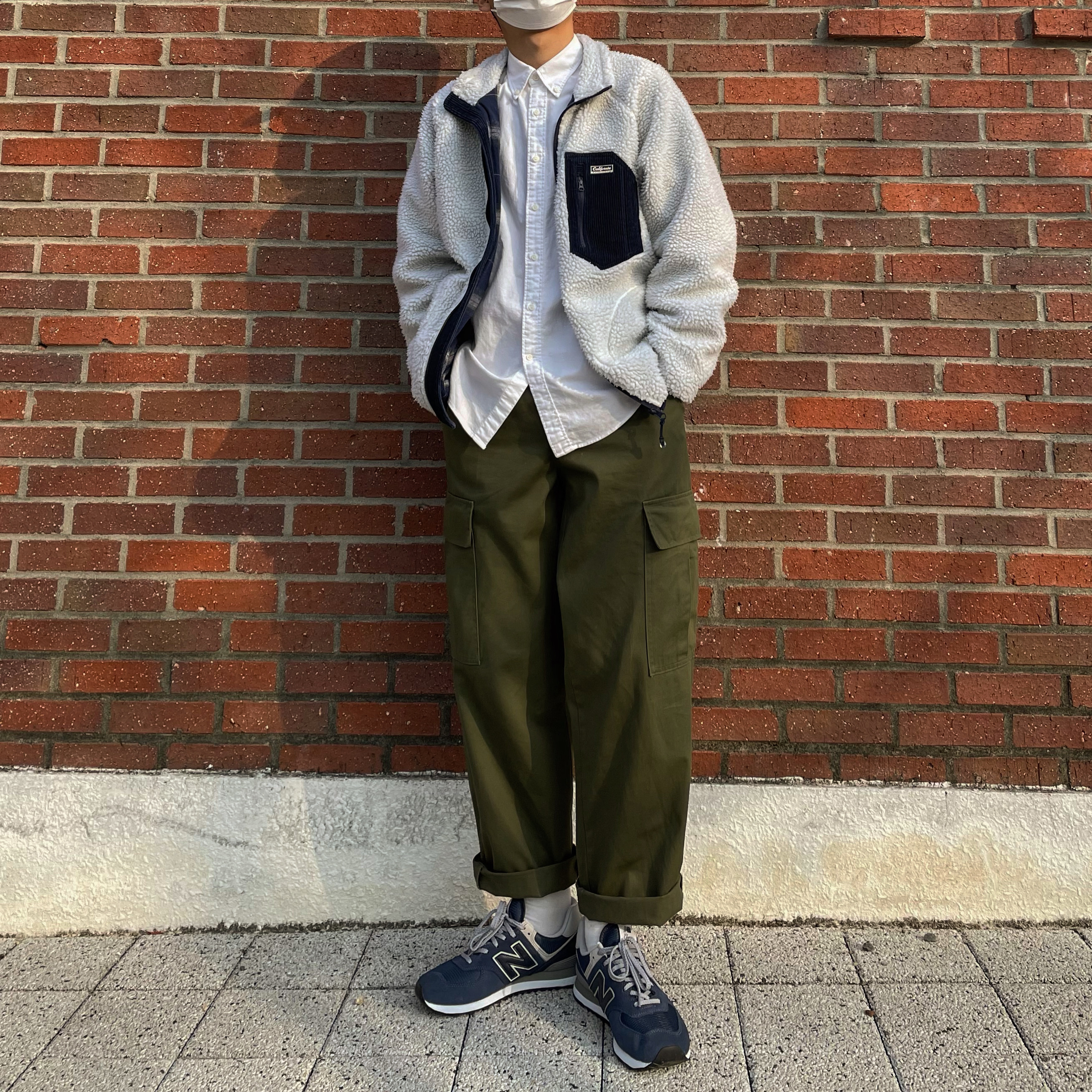 New Balance 574 Grey - D Standard 착용 스타일