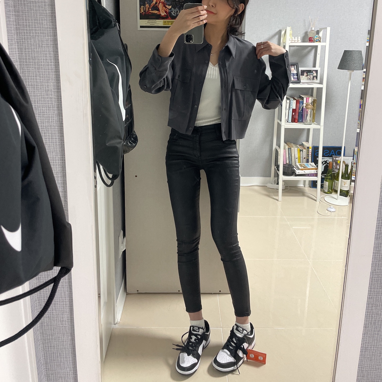 Nike Dunk Low Retro Black 착용 스타일