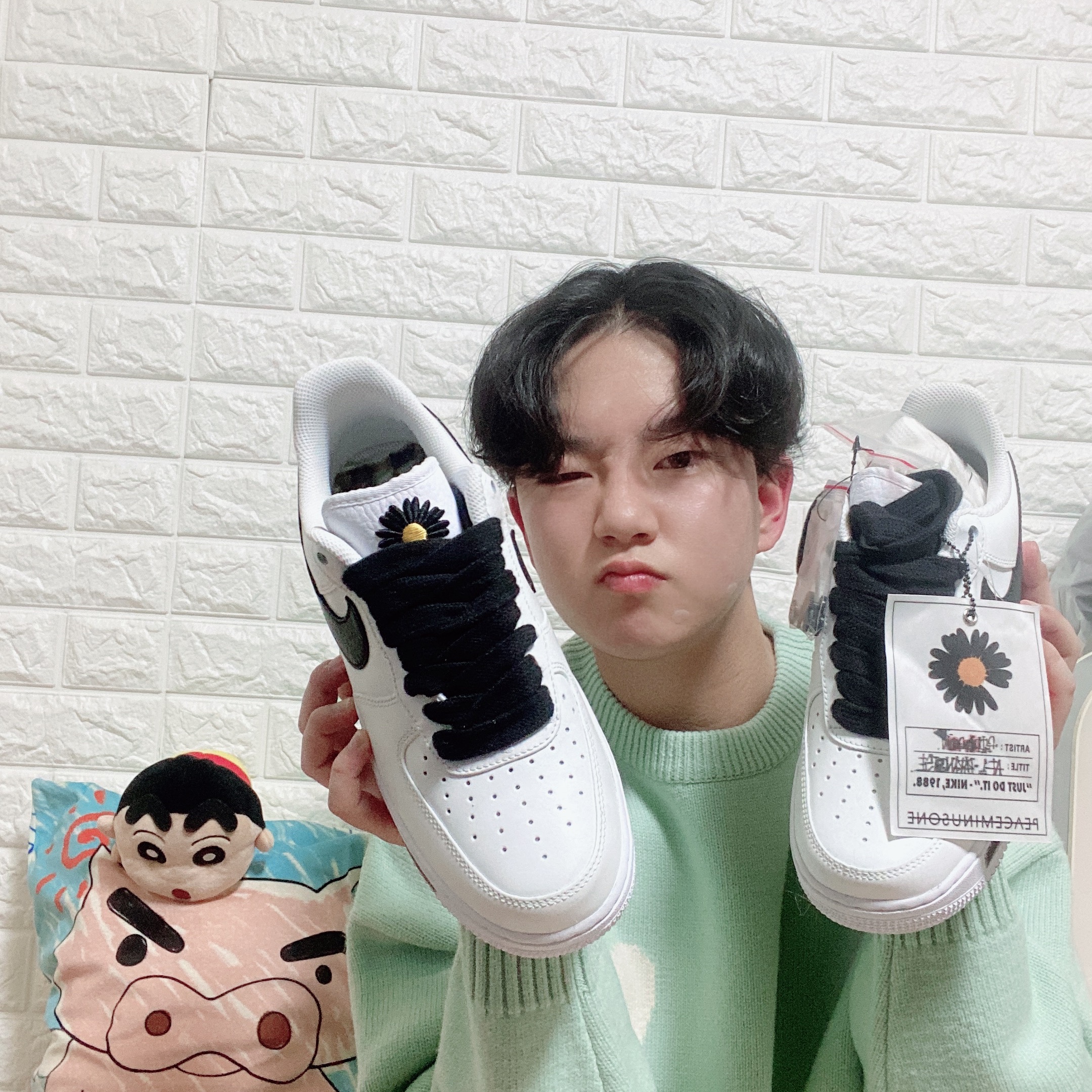 Nike x Peaceminusone Air Force 1 Low Para-Noise 2.0 착용 스타일