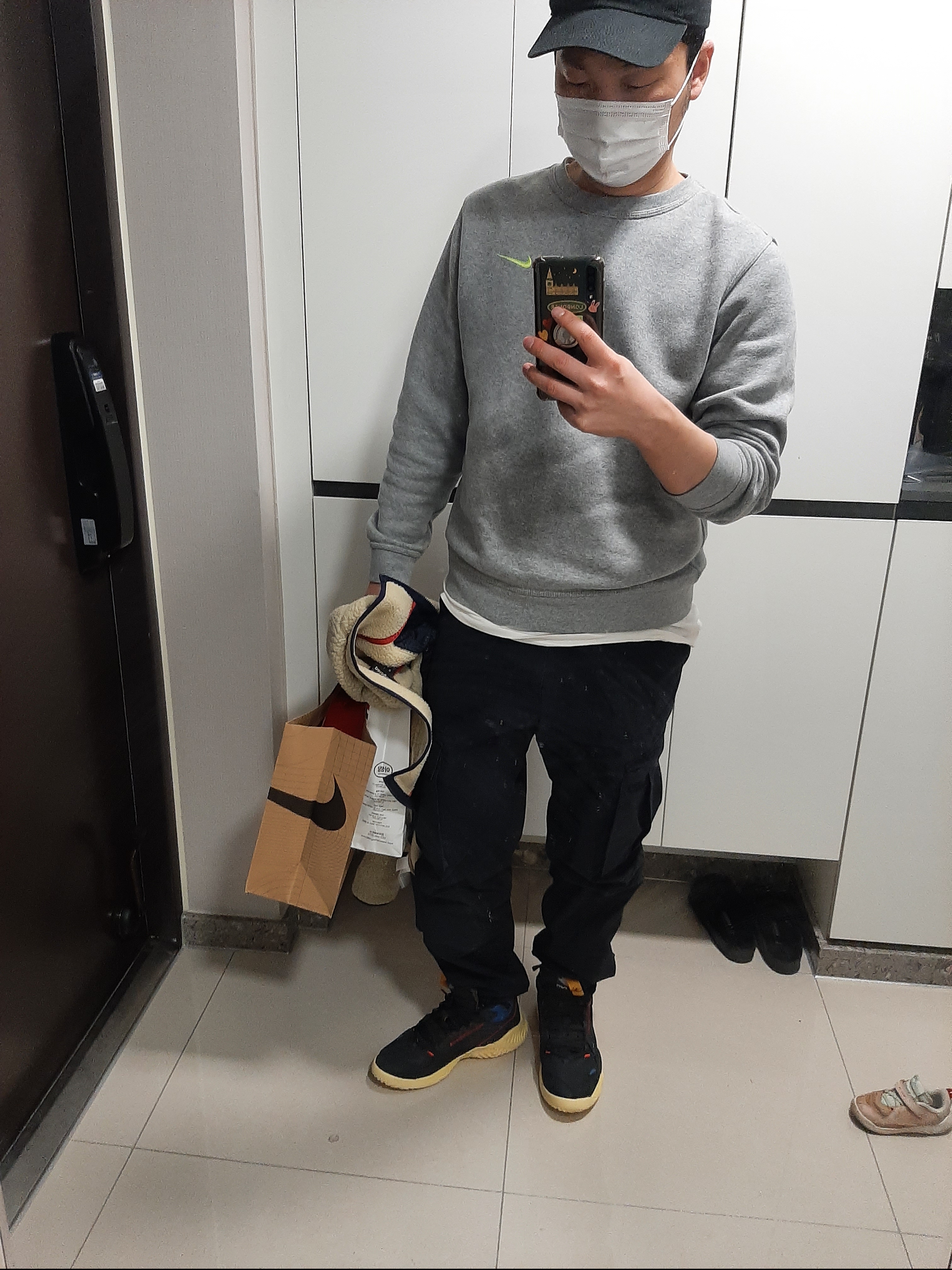 Jordan x Union Delta Mid Off Noir 착용 스타일