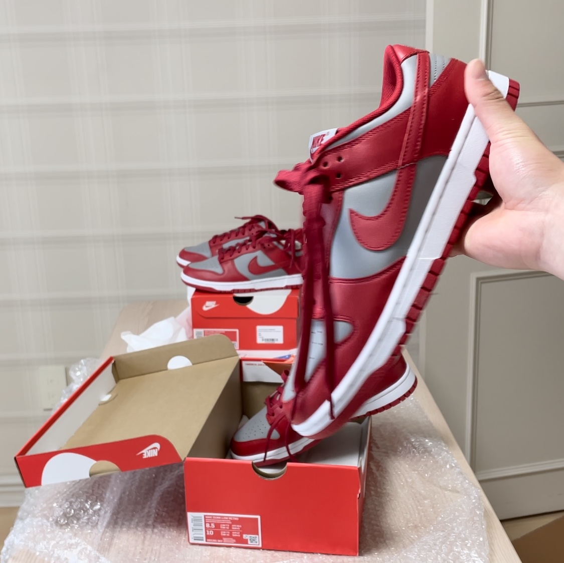 Nike Dunk Low Retro Medium Grey 착용 스타일 - 2