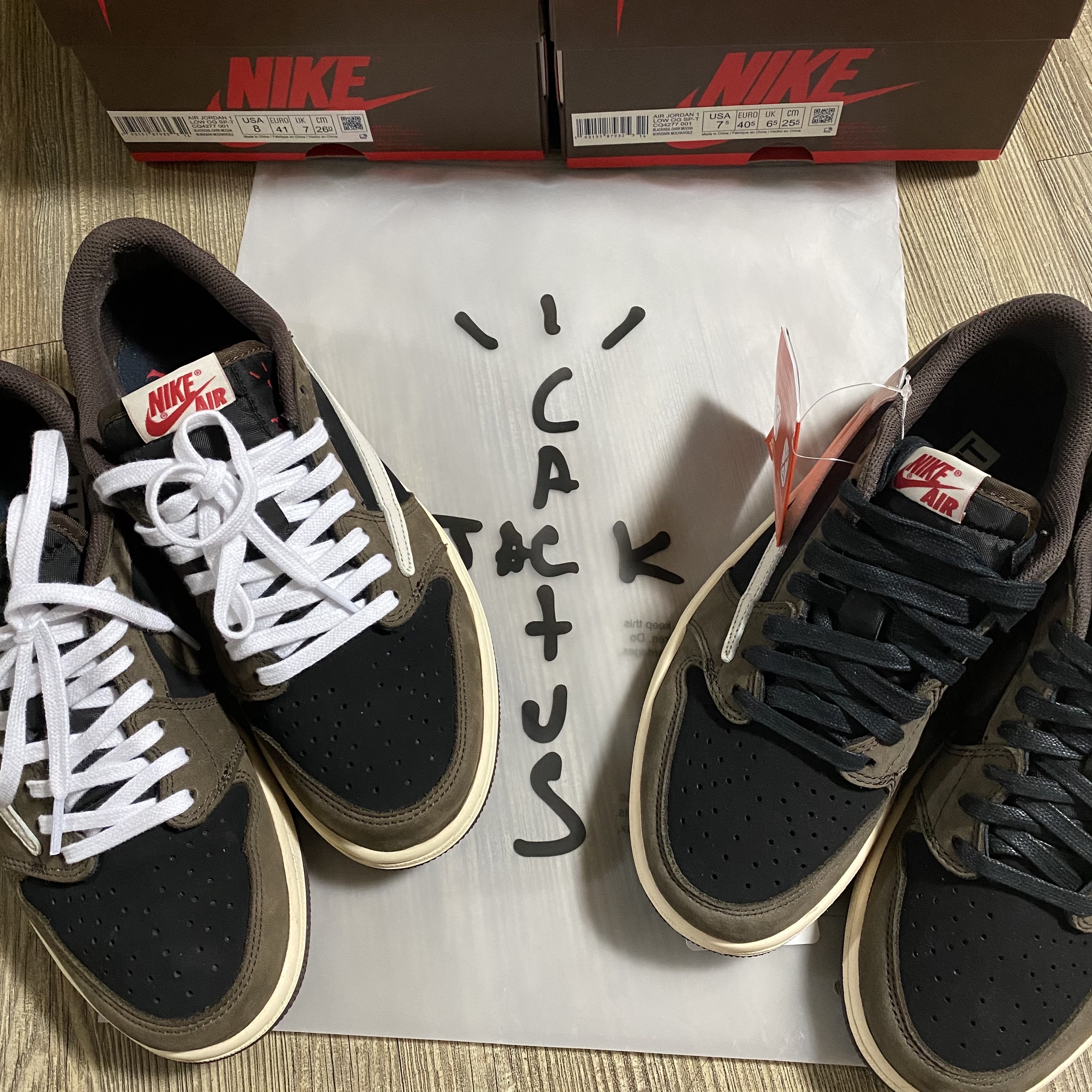 Jordan 1 x Travis Scott Retro Low OG SP Mocha 착용 스타일