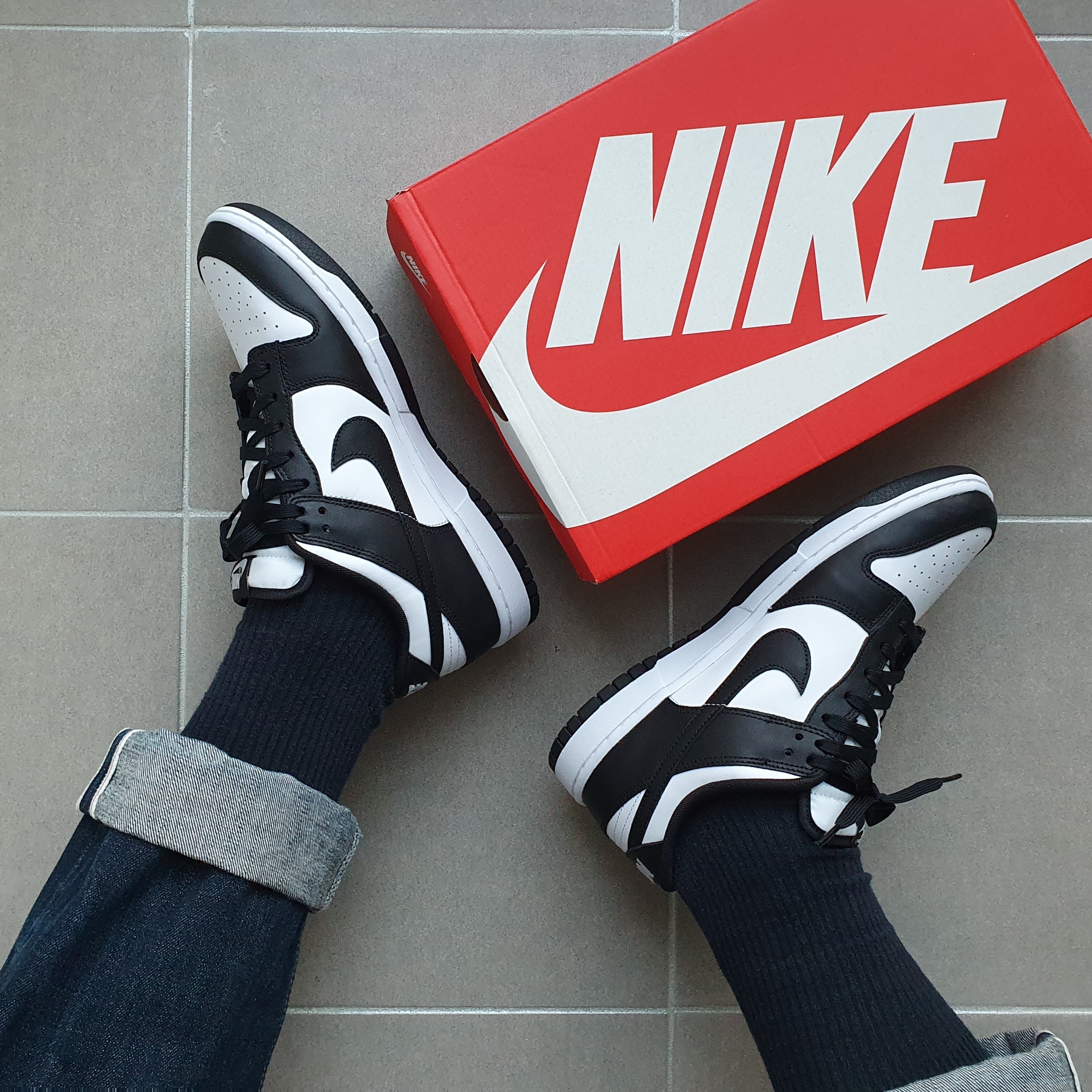 Nike Dunk Low Retro Black 착용 스타일