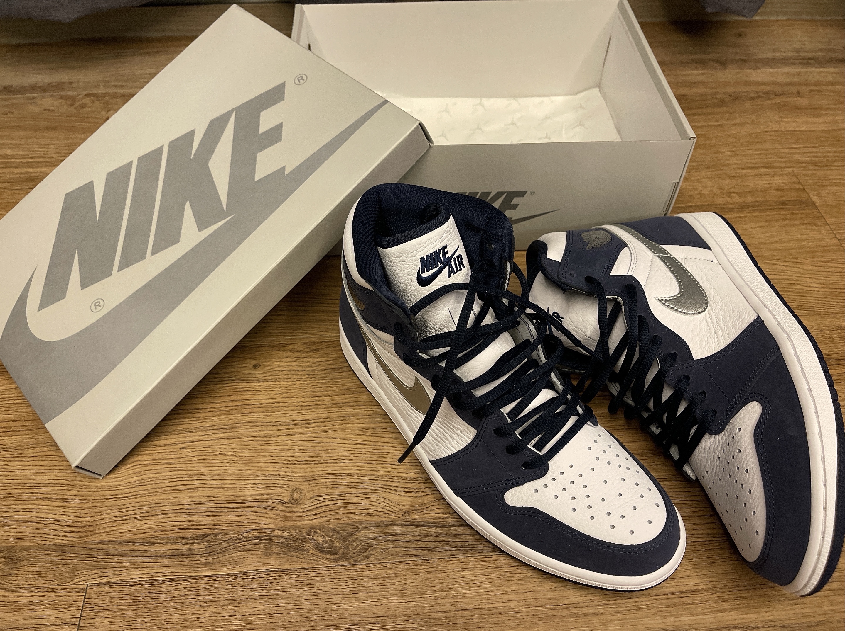 Jordan 1 Retro High OG CO.JP Midnight Navy 착용 스타일
