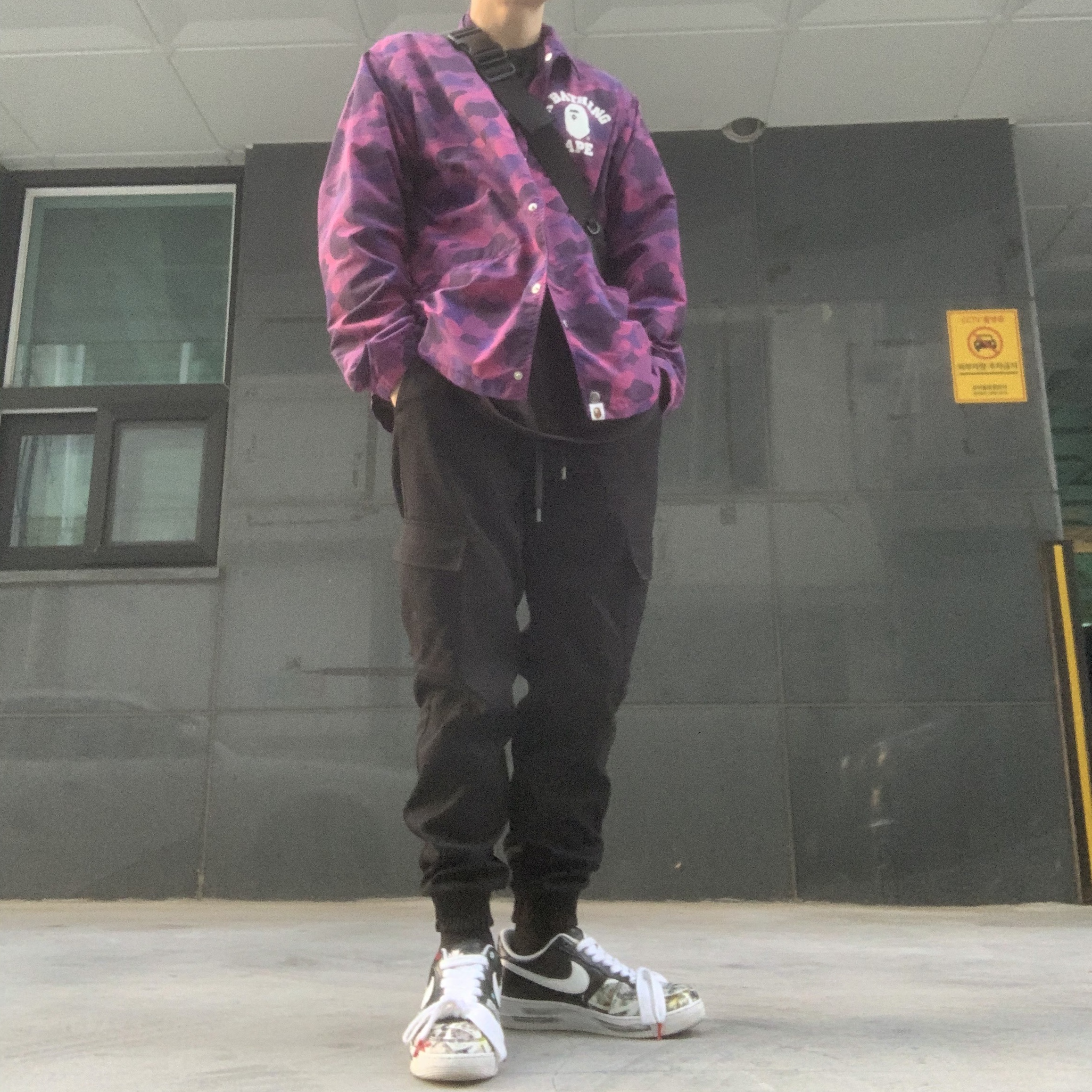 Nike x Peaceminusone Air Force 1 Low Para-Noise 착용 스타일