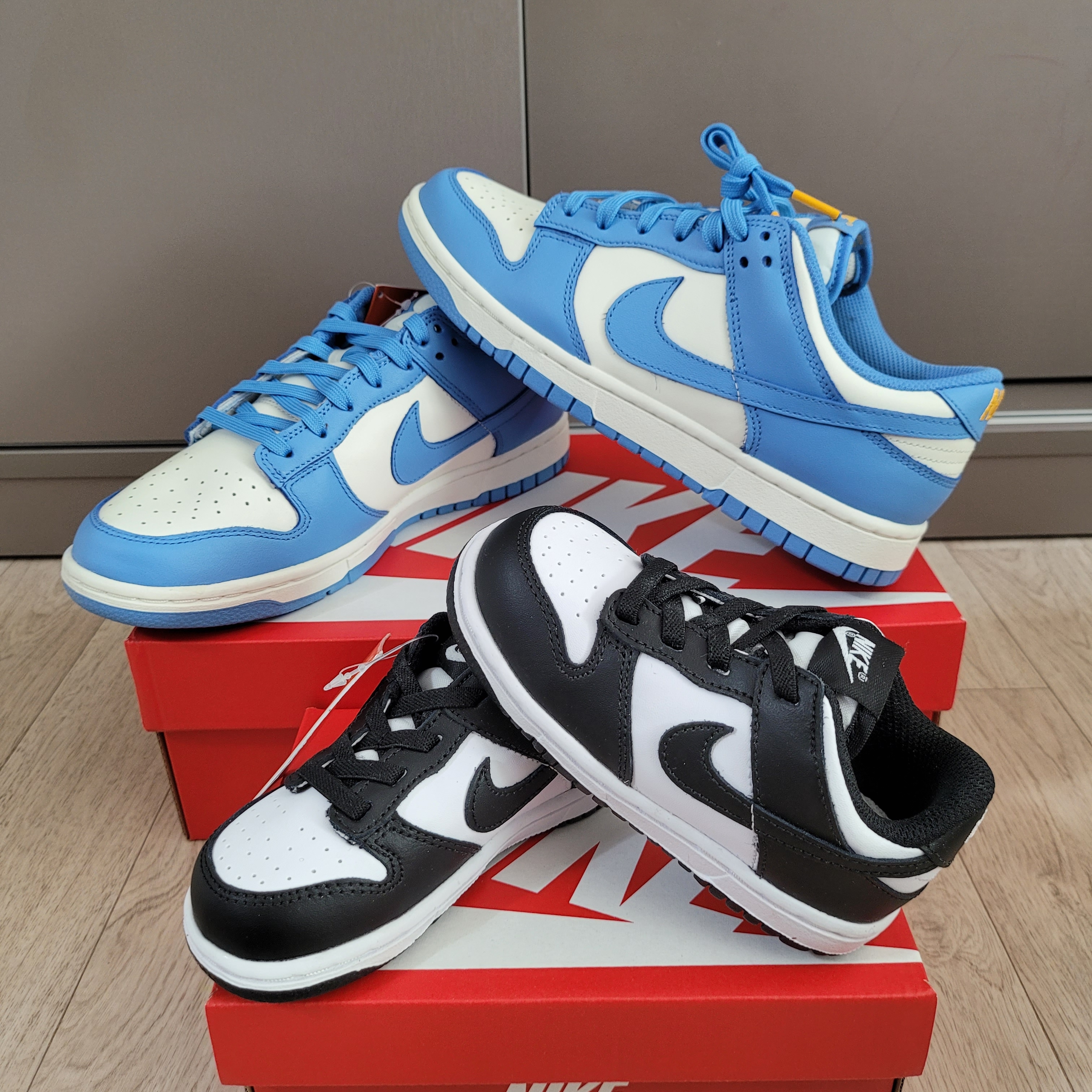 (W) Nike Dunk Low Coast, (TD) Nike Dunk Low Black 착용 스타일 - 2