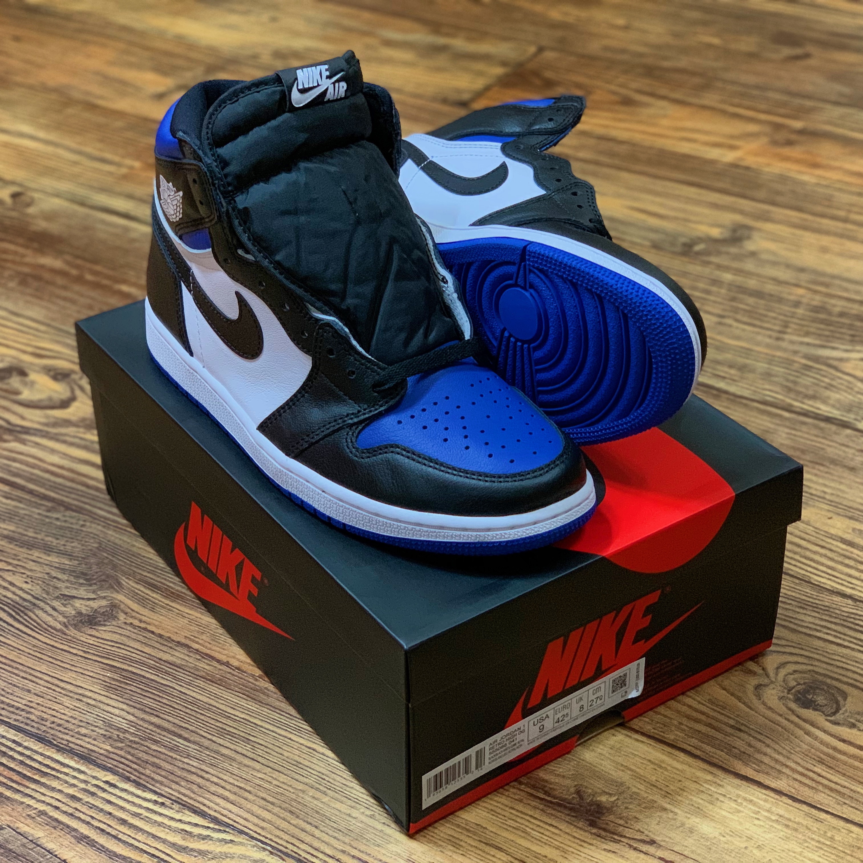 Jordan 1 Retro High OG Royal Toe 착용 스타일
