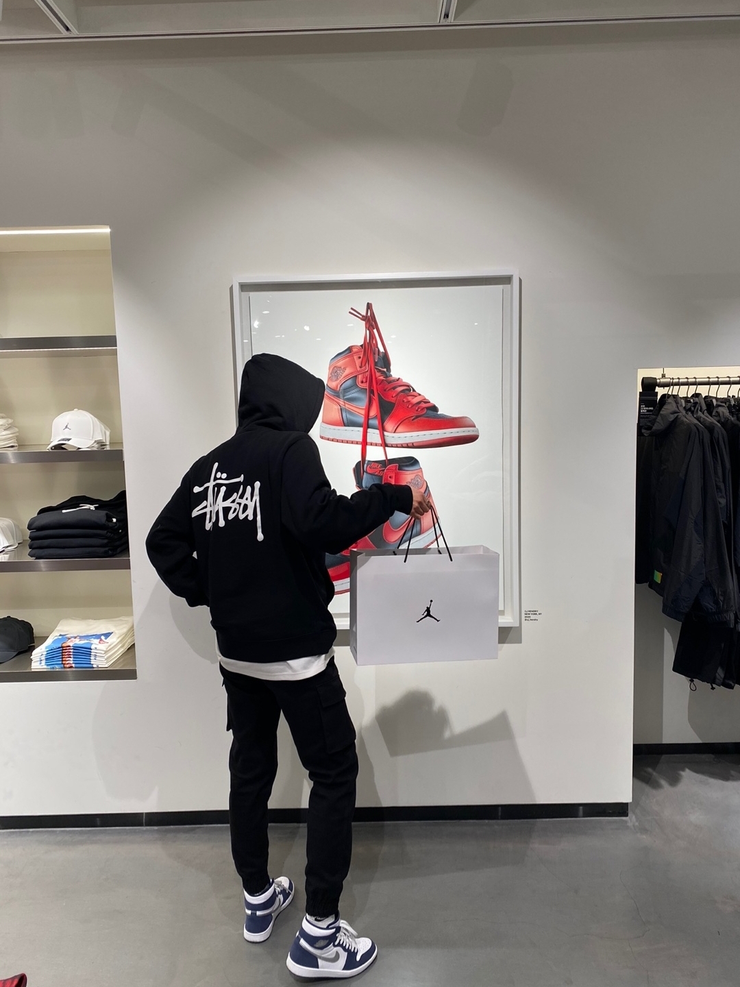 Jordan 1 Retro High OG CO.JP Midnight Navy, Jordan 6 Retro Carmine 2021 착용 스타일