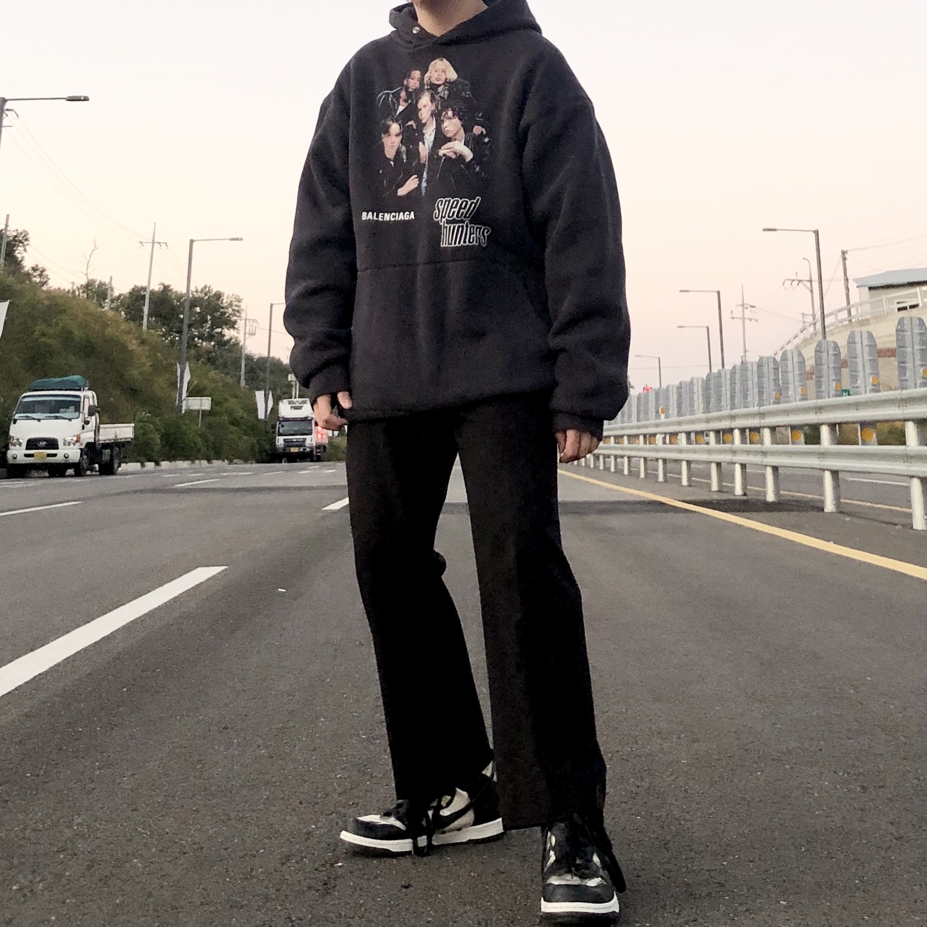 Nike x Comme des Garcons Homme Plus Dunk High Clear 착용 스타일