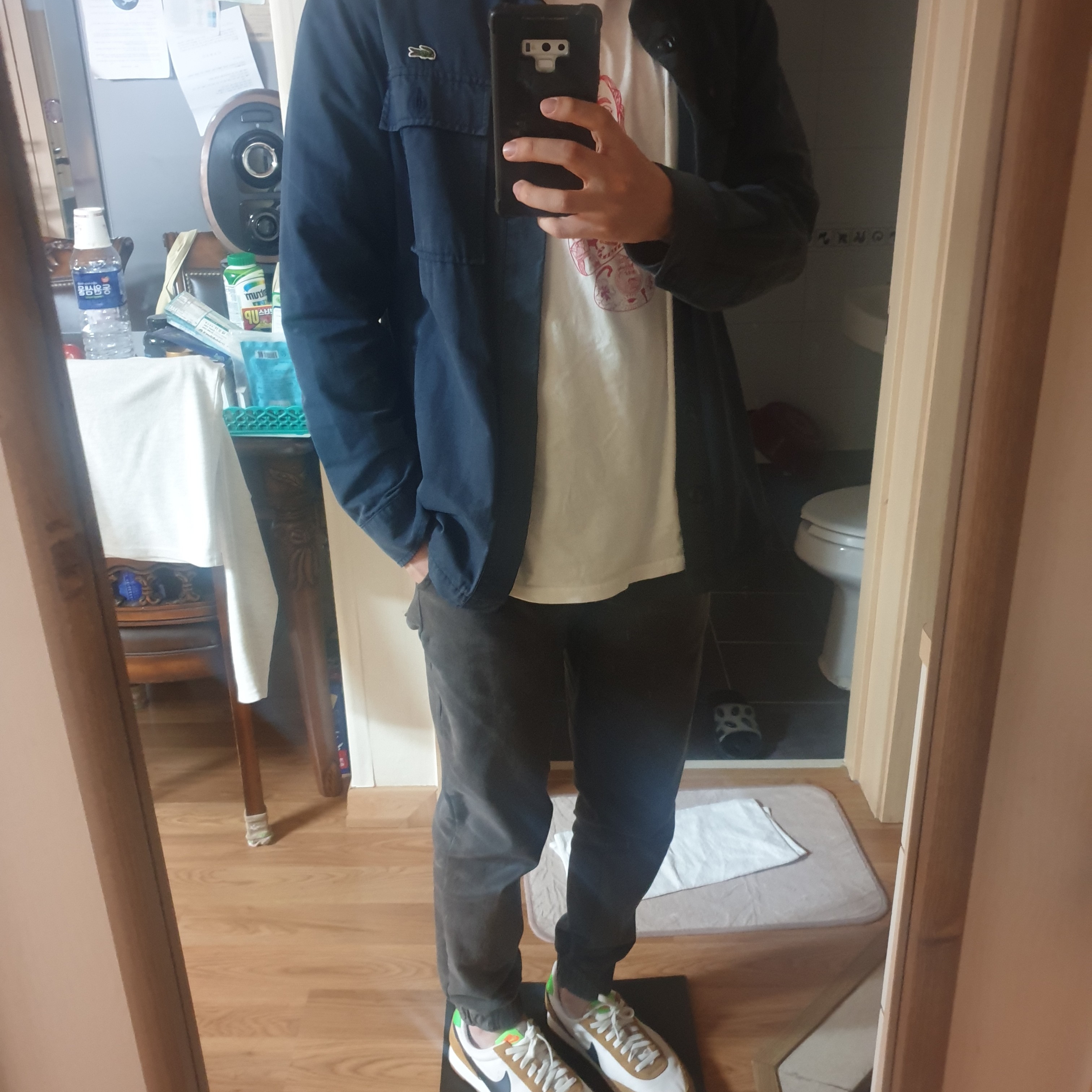 (W) Nike Daybreak Wheat 착용 스타일