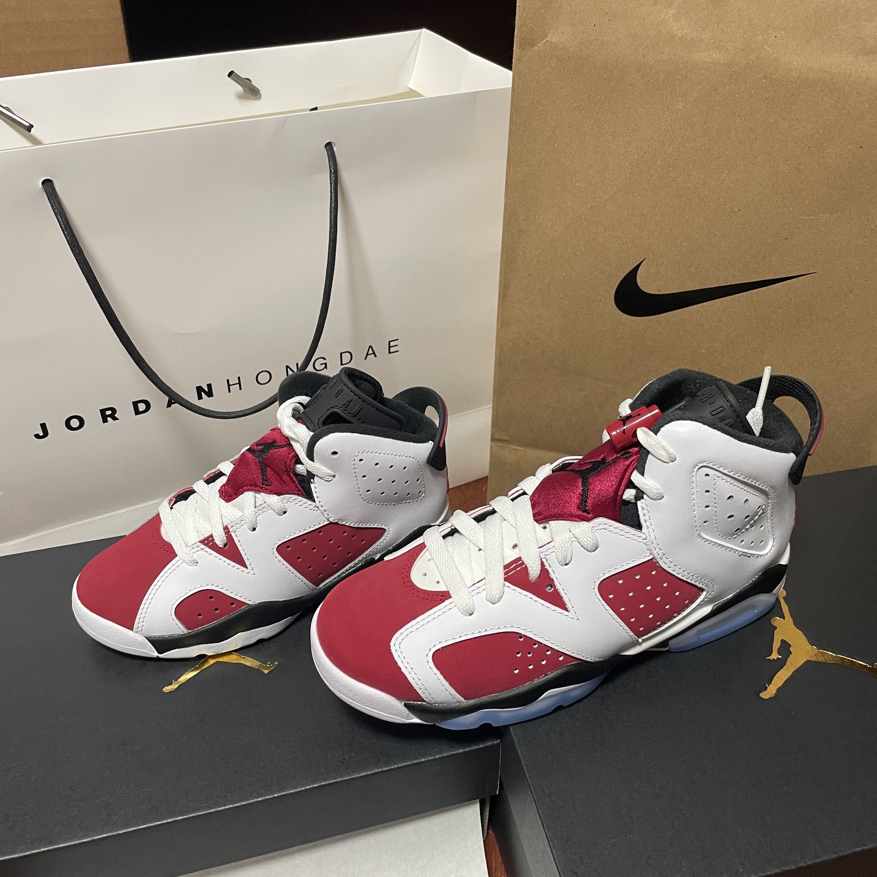 (GS) Jordan 6 Retro Carmine 2021, (PS) Jordan 6 Retro Carmine 2021 착용 스타일