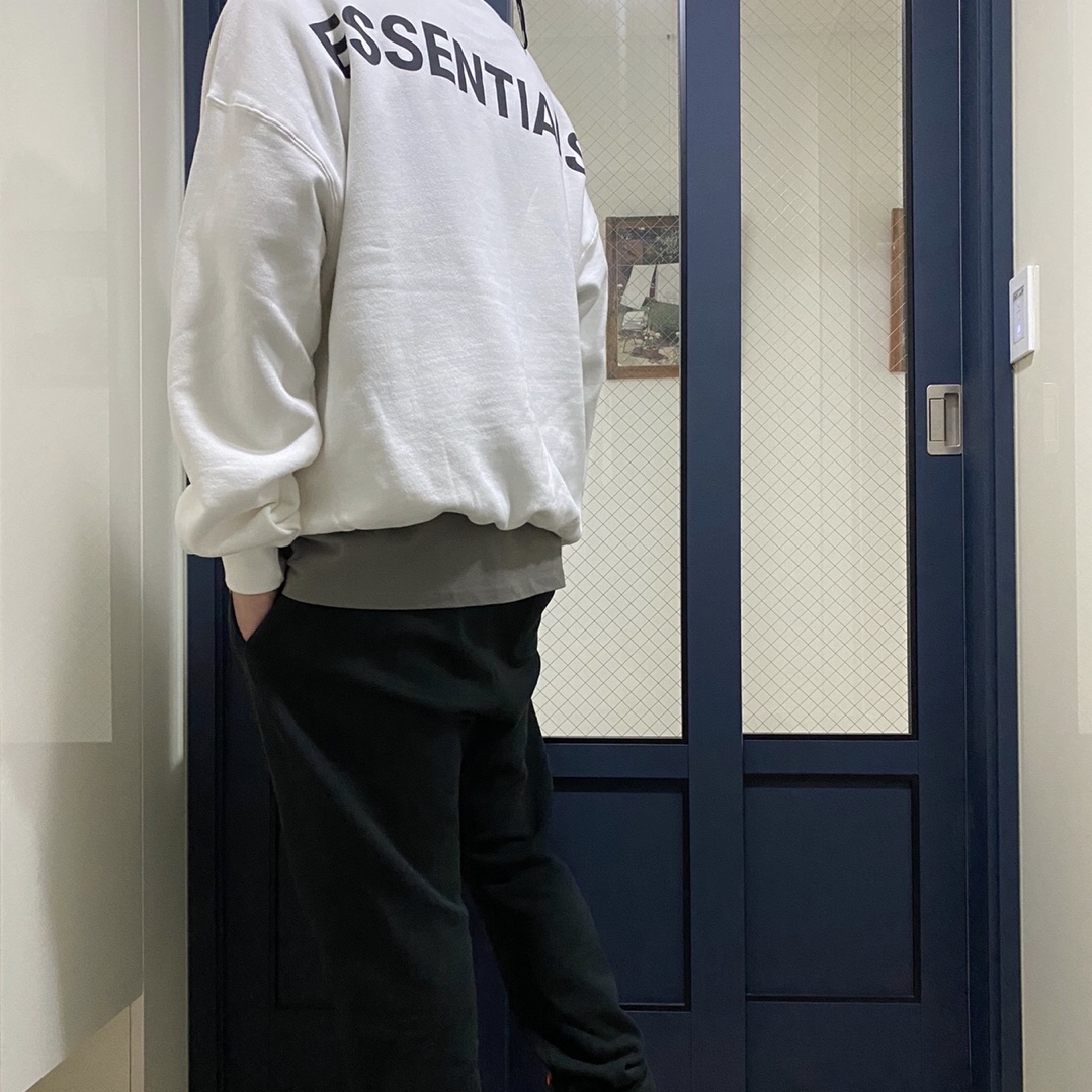Nike x Off-White Air Presto OG The Ten, Essentials Sweatpants Dark Slate/Black 2020 착용 스타일 - 2