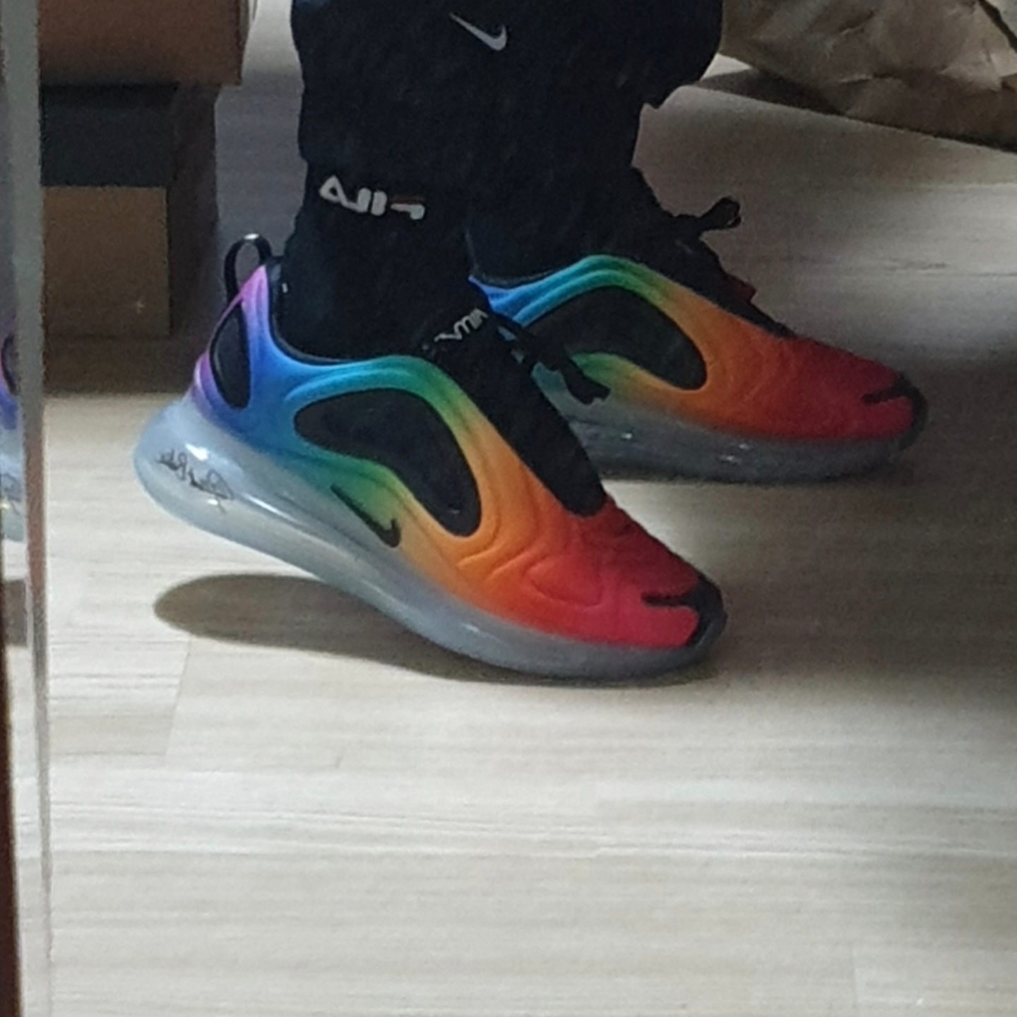 Nike Air Max 720 OBJ Young King of the Drip, Nike Air Max 720 Be True 2019 착용 스타일 - 2