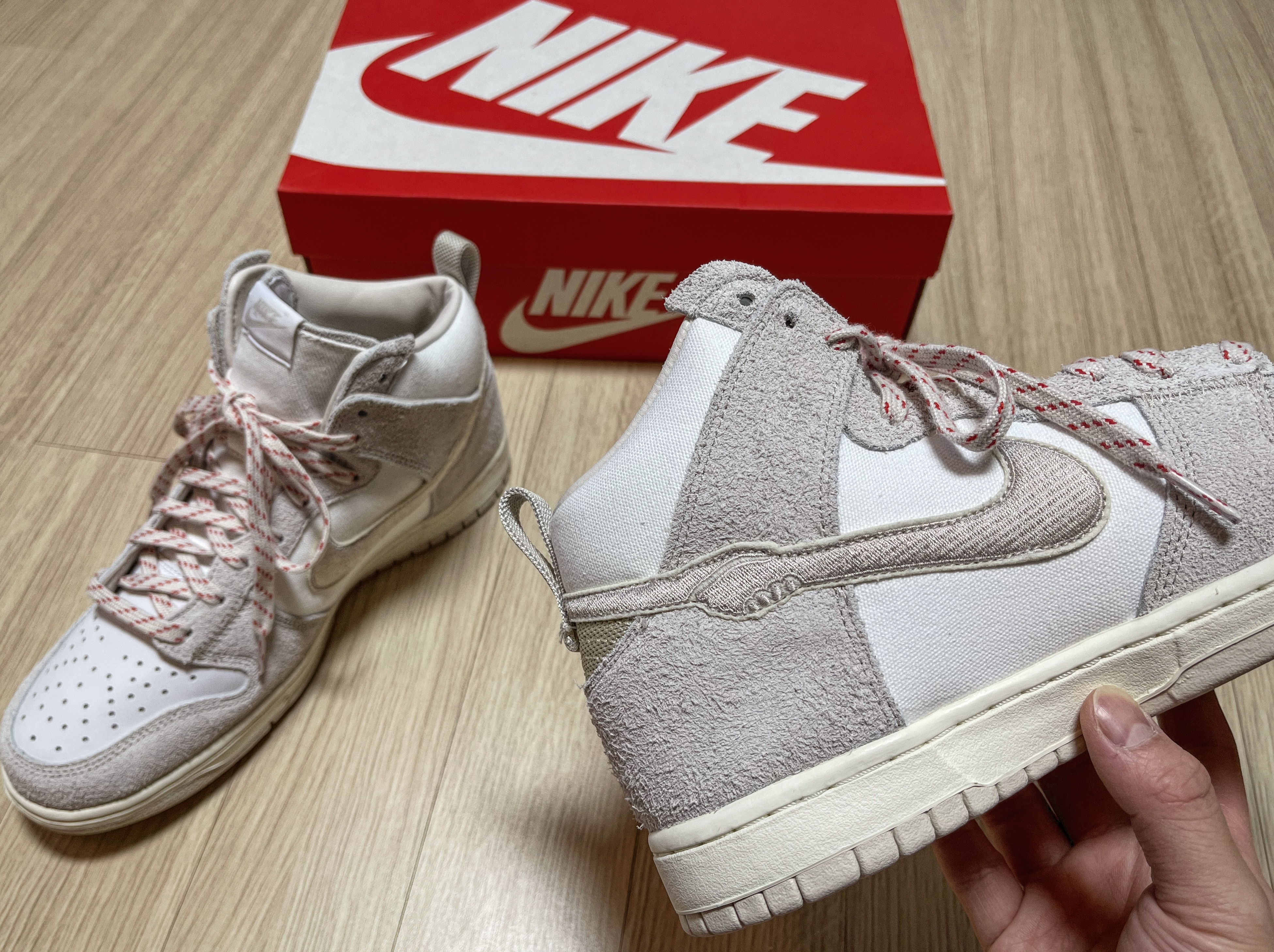 Nike x Notre Dunk High Light Orewood Brown 착용 스타일 - 4