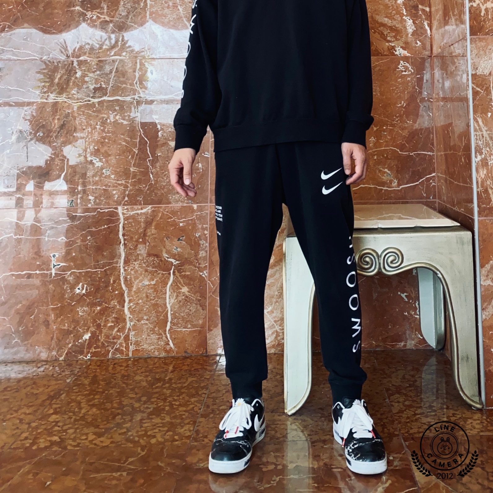 Nike x Peaceminusone Air Force 1 Low Para-Noise 착용 스타일